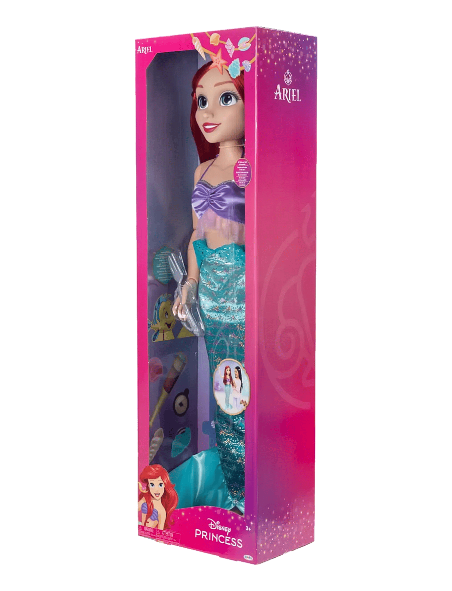 Prinzessinnen - Disney Princess Playdate Ariel Doll 80cm. - Brush Only - puppen - multicoloured - 5