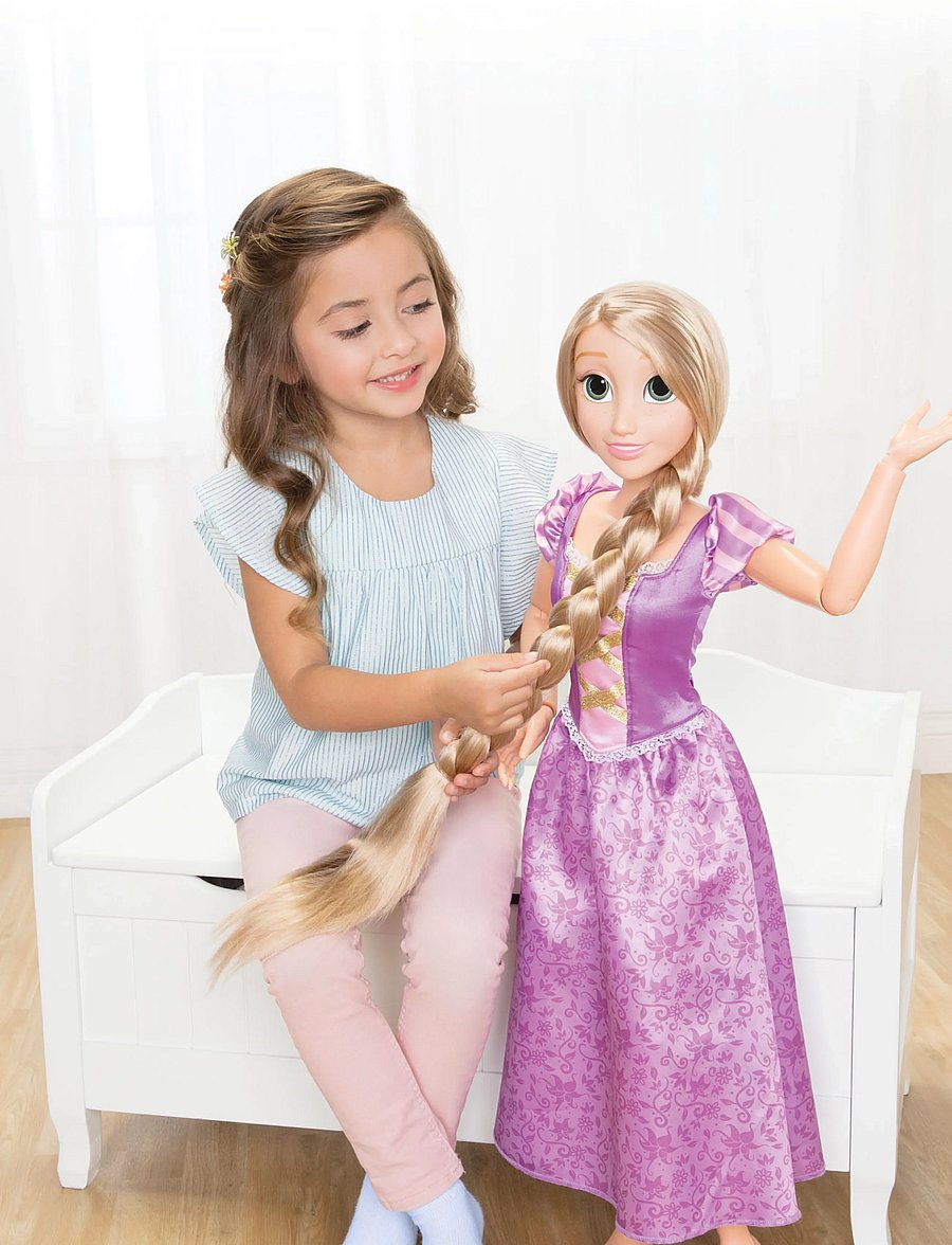 Prinzessinnen - Disney Princess Playdate Rapunzel Doll 80cm. - Brush Only - puppen - multicoloured - 0