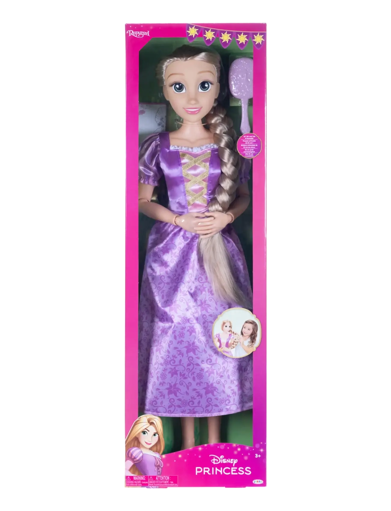 Prinzessinnen - Disney Princess Playdate Rapunzel Doll 80cm. - Brush Only - puppen - multicoloured - 3