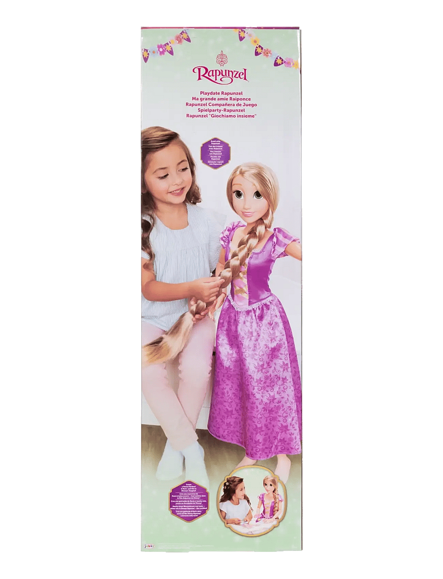 Prinzessinnen - Disney Princess Playdate Rapunzel Doll 80cm. - Brush Only - puppen - multicoloured - 5