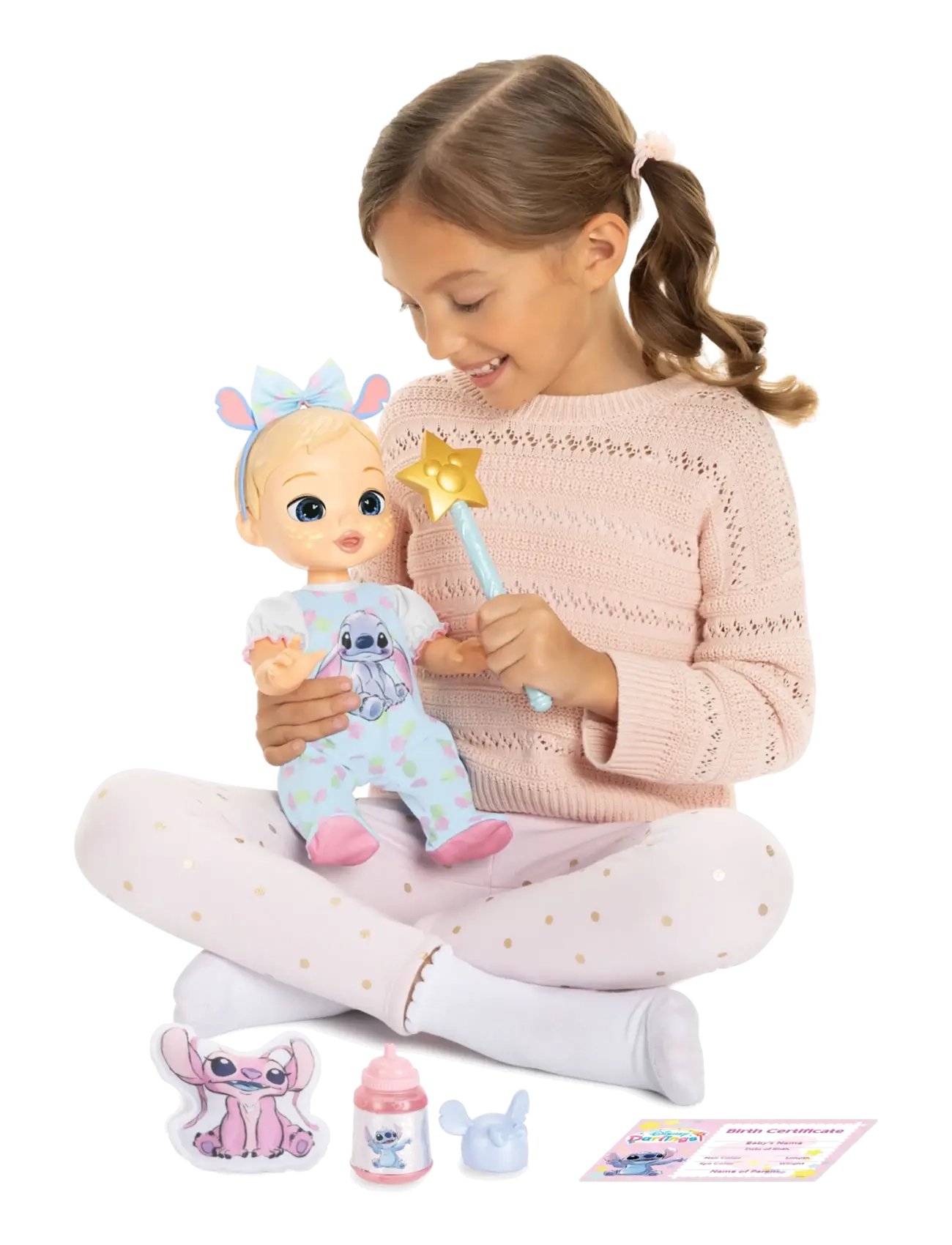 JAKKS - Disney Darlings - Deluxe Feature Doll : Stitch Caucasian (Blonde molded hair, blue-eyed) - puppen - multicoloured - 2