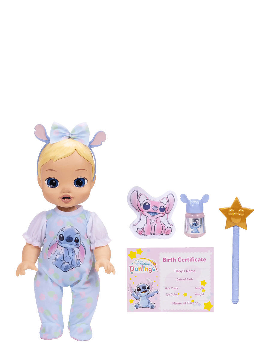 JAKKS - Disney Darlings - Deluxe Feature Doll : Stitch Caucasian (Blonde molded hair, blue-eyed) - puppen - multicoloured - 3