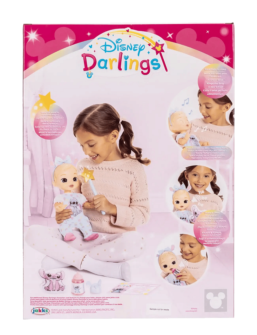 JAKKS - Disney Darlings - Deluxe Feature Doll : Stitch Caucasian (Blonde molded hair, blue-eyed) - puppen - multicoloured - 4