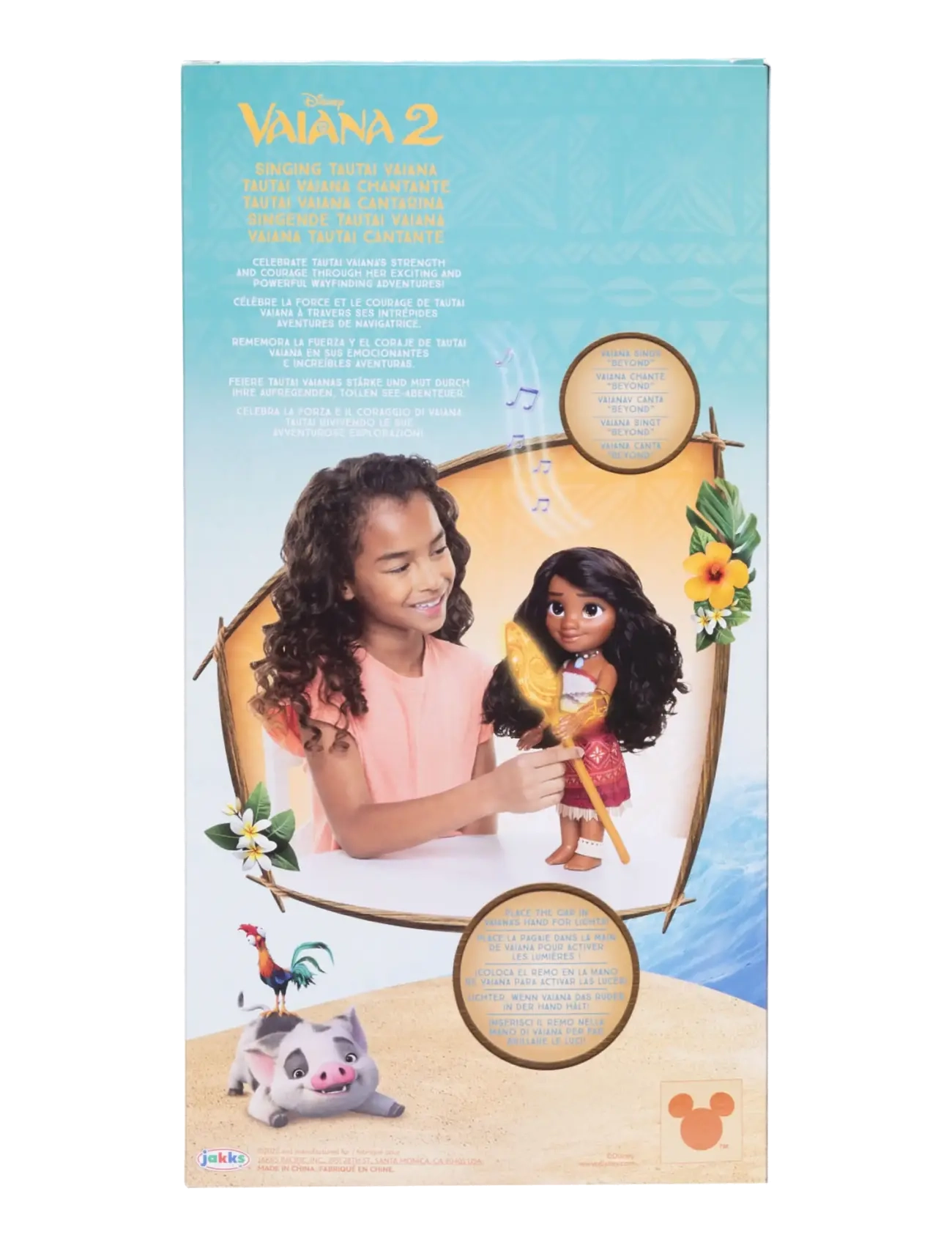 Prinzessinnen - Disney Vaiana 2 - Singing Vaiana Doll w/ Light-Up Oar 38cm. - multicoloured - 1