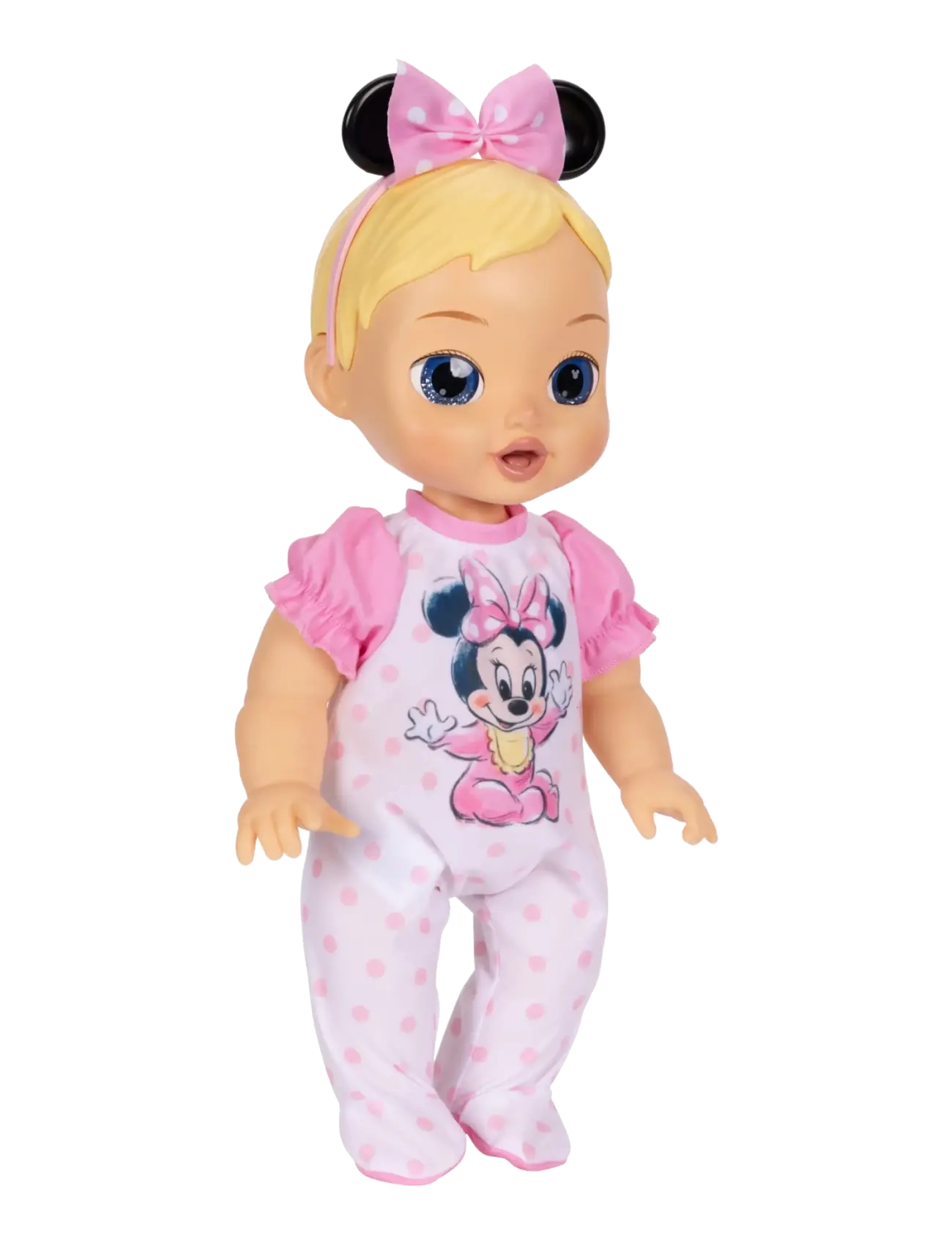 JAKKS - Disney Darlings - Deluxe Feature Doll : Minnie Caucasian (Blonde molded hair, blue-eyed) - puppen - multicoloured - 3