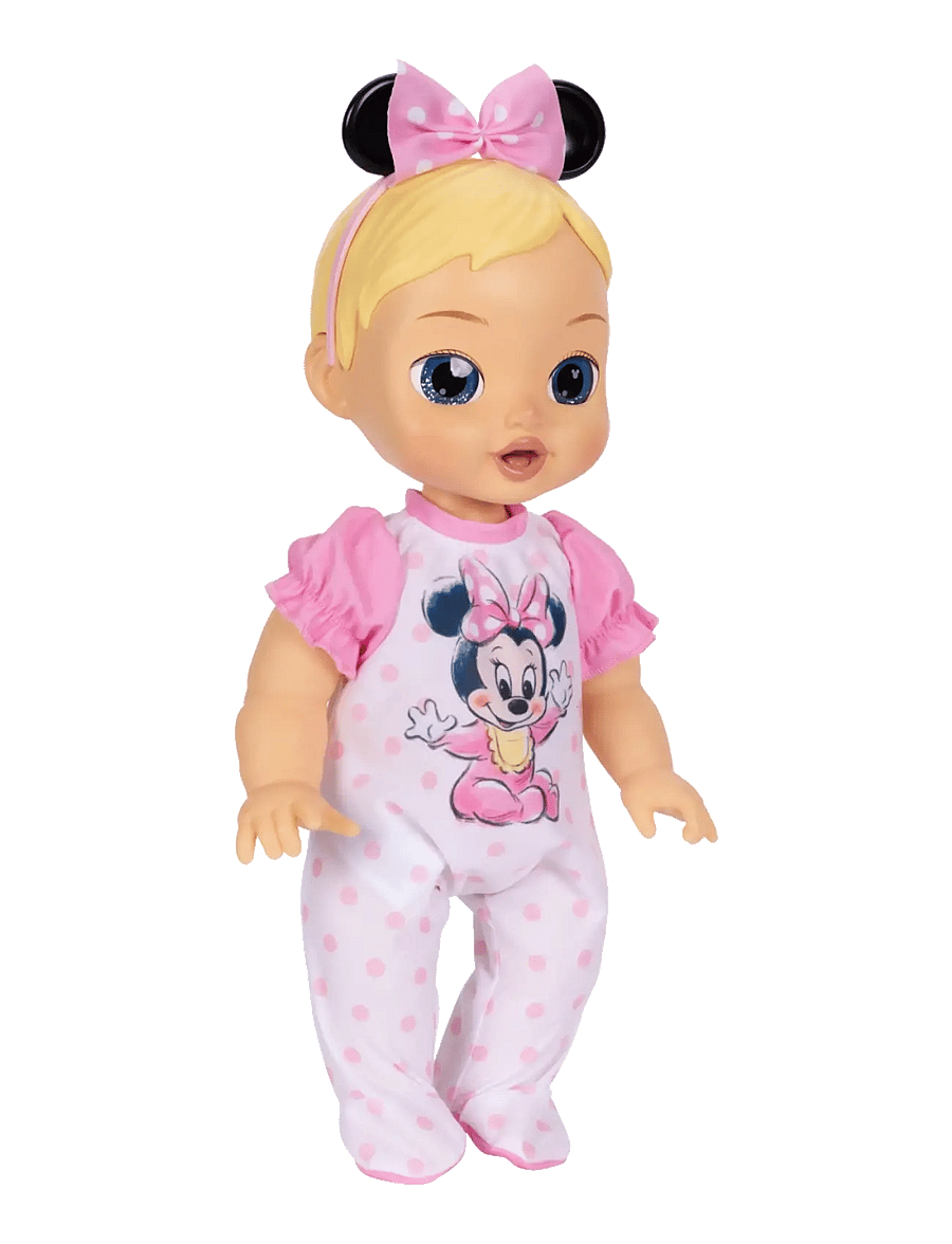 JAKKS - Disney Darlings - Deluxe Feature Doll : Minnie Caucasian (Blonde molded hair, blue-eyed) - puppen - multicoloured - 3