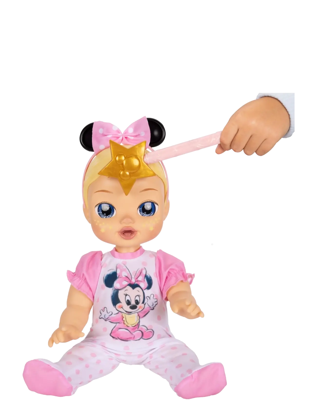 JAKKS - Disney Darlings - Deluxe Feature Doll : Minnie Caucasian (Blonde molded hair, blue-eyed) - puppen - multicoloured - 5