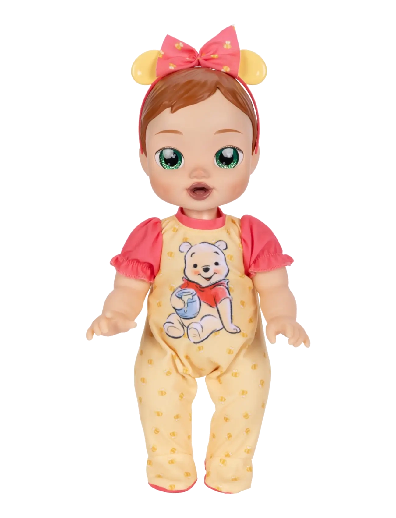 JAKKS Disney Darlings - Deluxe Feature Doll : Pooh Caucasian (Auburn molded hair, green-eyed) - Über 50€ - MULTICOLOURED / yellow