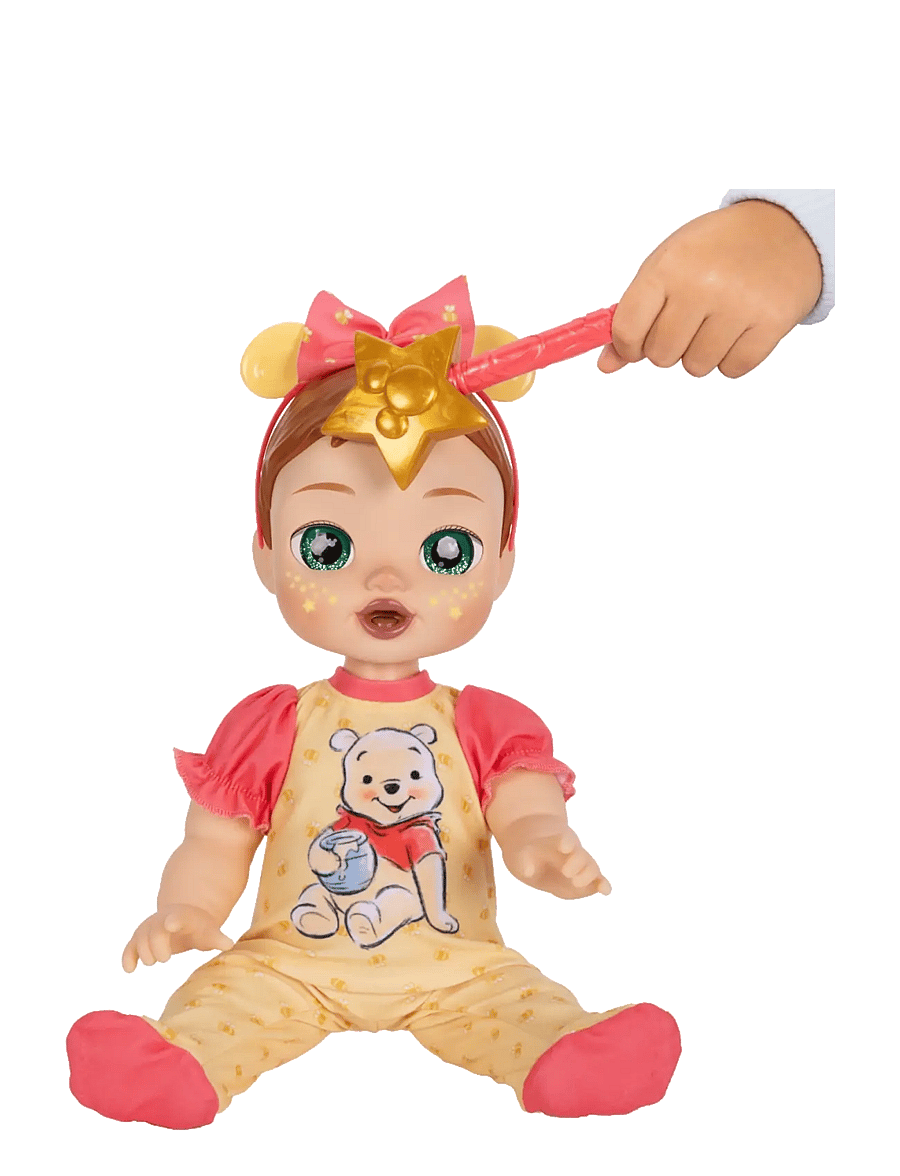 JAKKS - Disney Darlings - Deluxe Feature Doll : Pooh Caucasian (Auburn molded hair, green-eyed) - puppen - multicoloured - 4