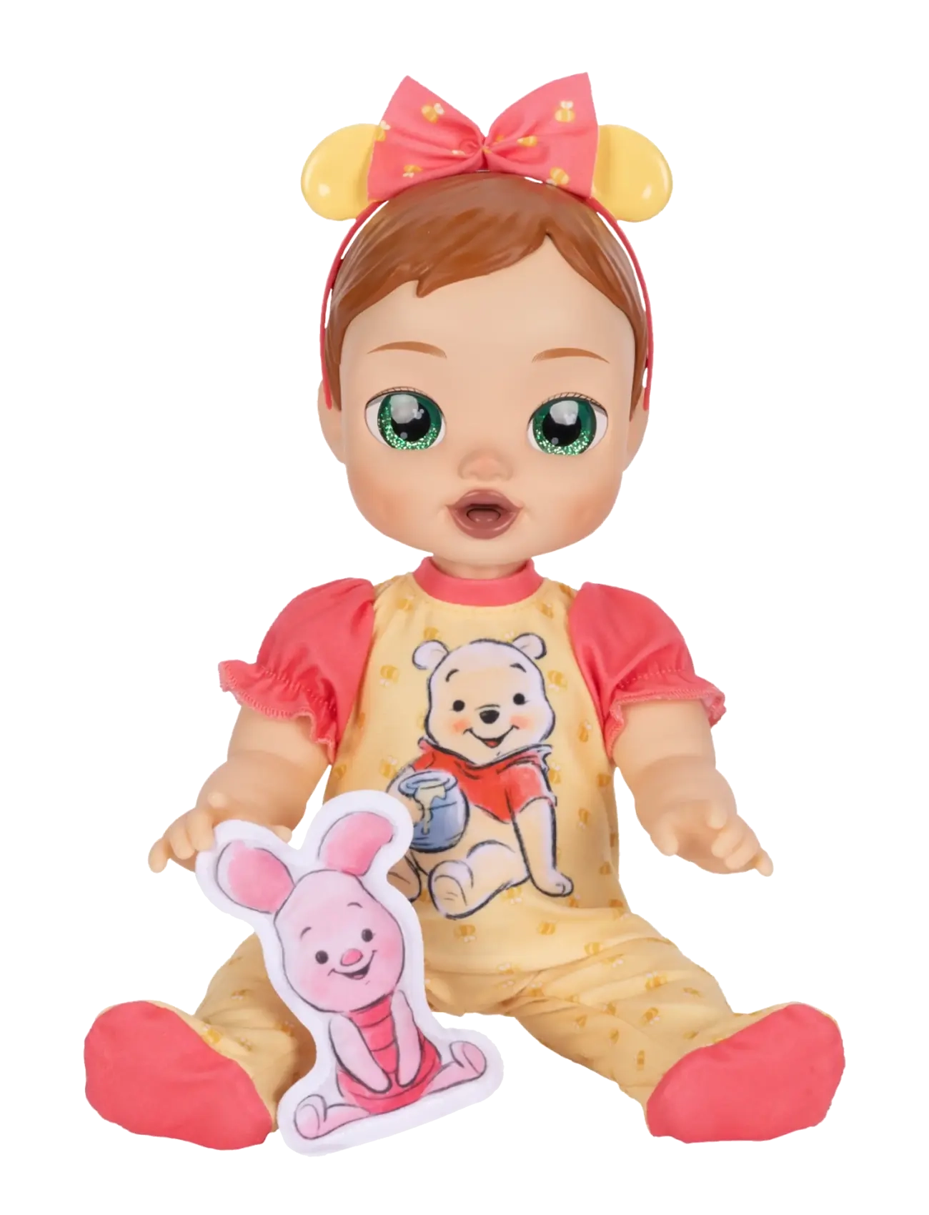 JAKKS - Disney Darlings - Deluxe Feature Doll : Pooh Caucasian (Auburn molded hair, green-eyed) - puppen - multicoloured - 5