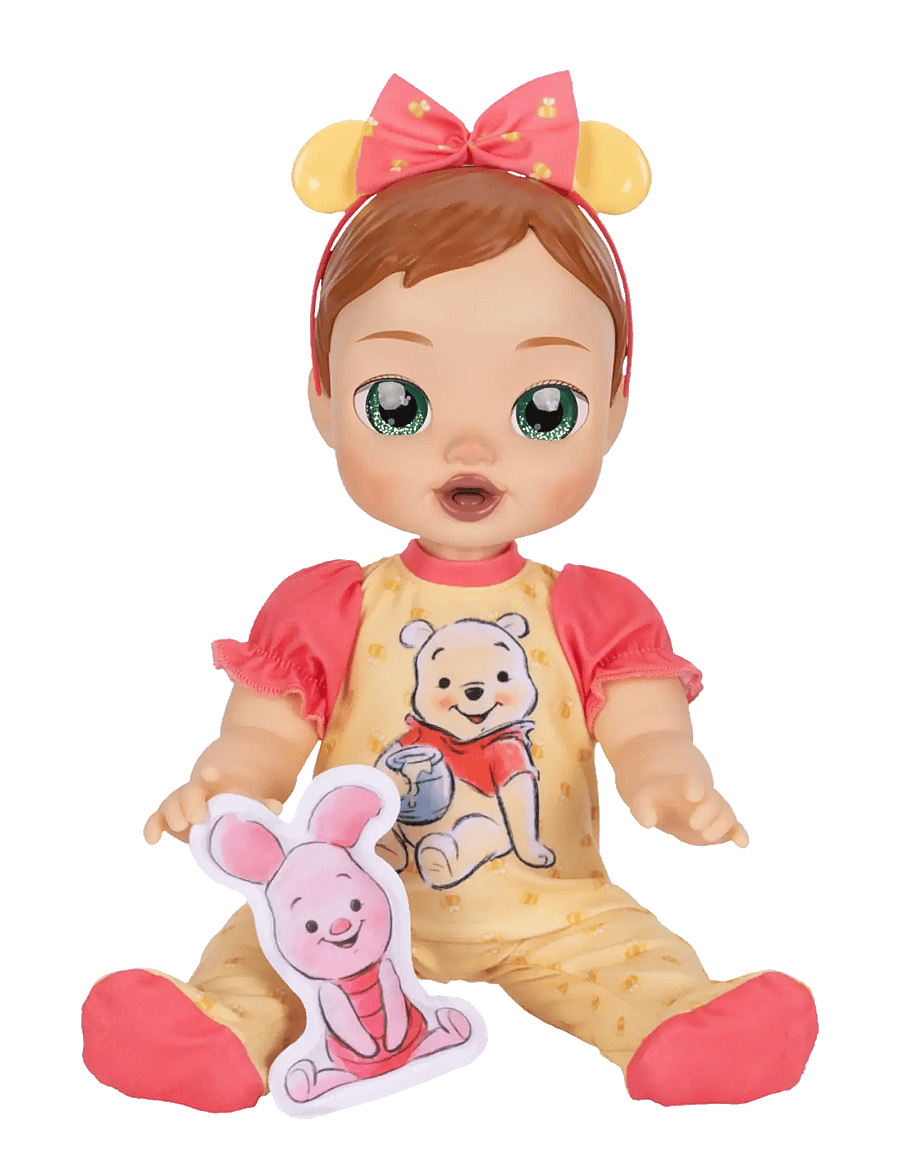 JAKKS - Disney Darlings - Deluxe Feature Doll : Pooh Caucasian (Auburn molded hair, green-eyed) - puppen - multicoloured - 5