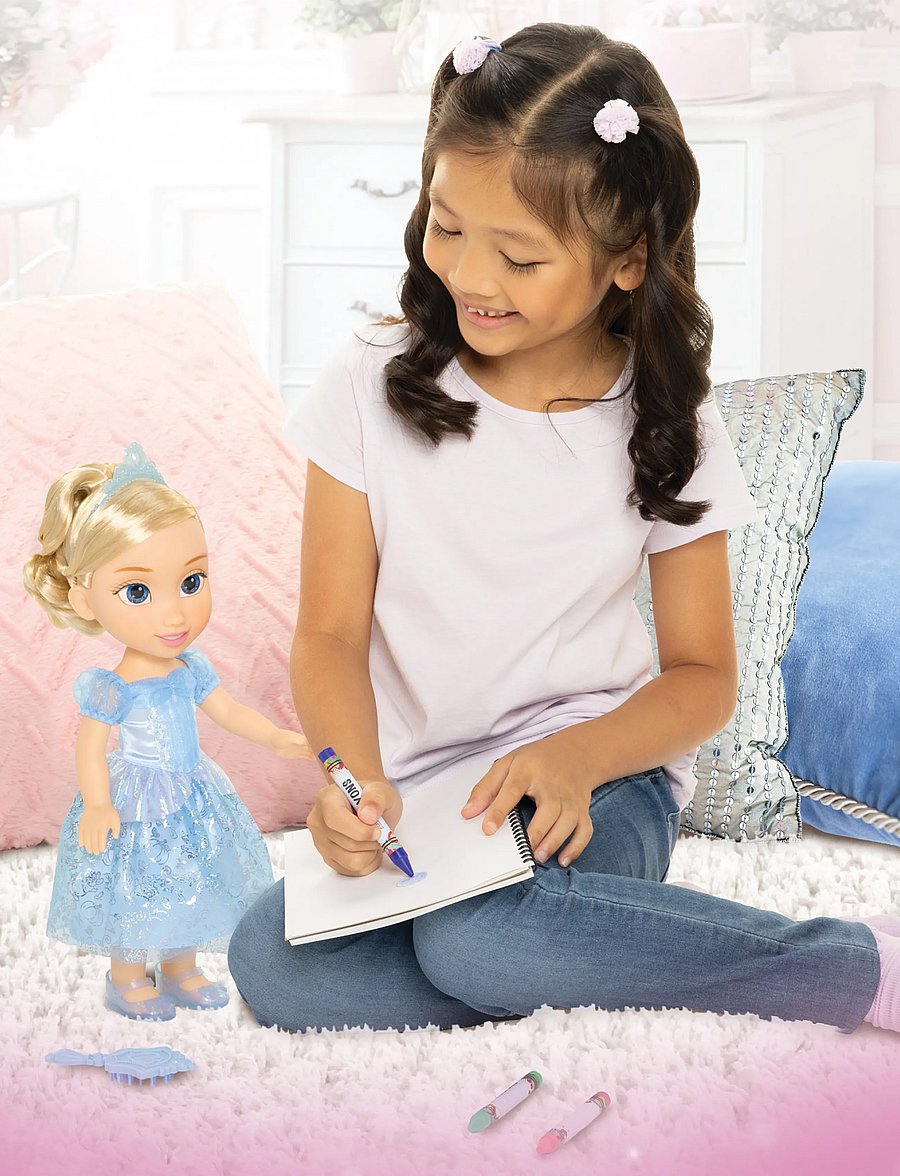 Prinzessinnen - Disney Princess Core Large 38cm. Cinderella Doll - multicoloured - 0