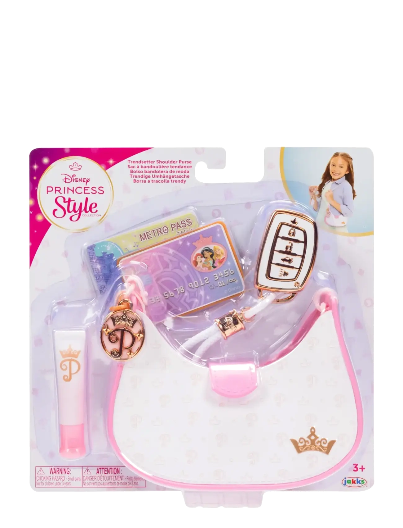 JAKKS - Disney Princess Style Collection Trendsetter shoulder purse (no glasses) - meik ja ehted - multicoloured - 4