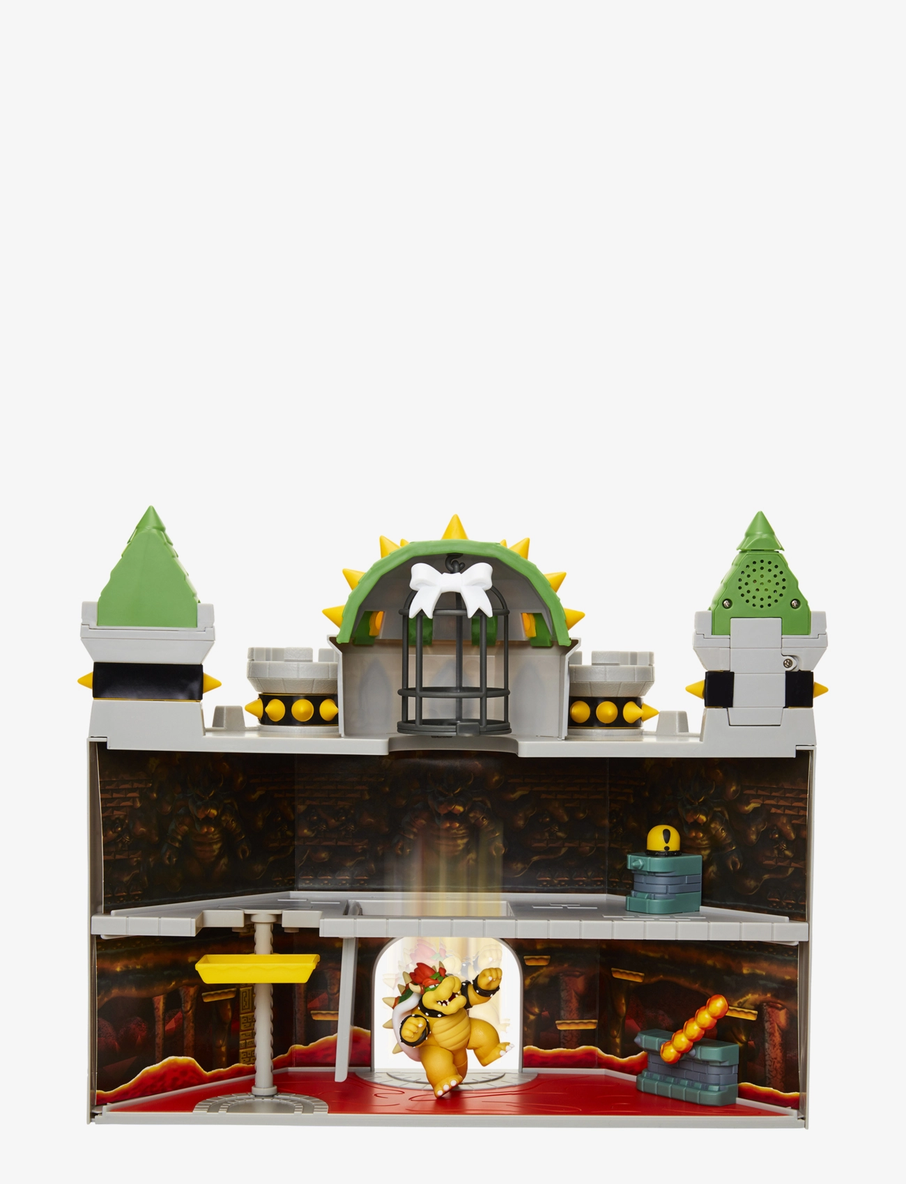 Super Mario - Nintendo Super Mario 6cm Bowser Castle Playset - hasarfígúrur - grey - 2