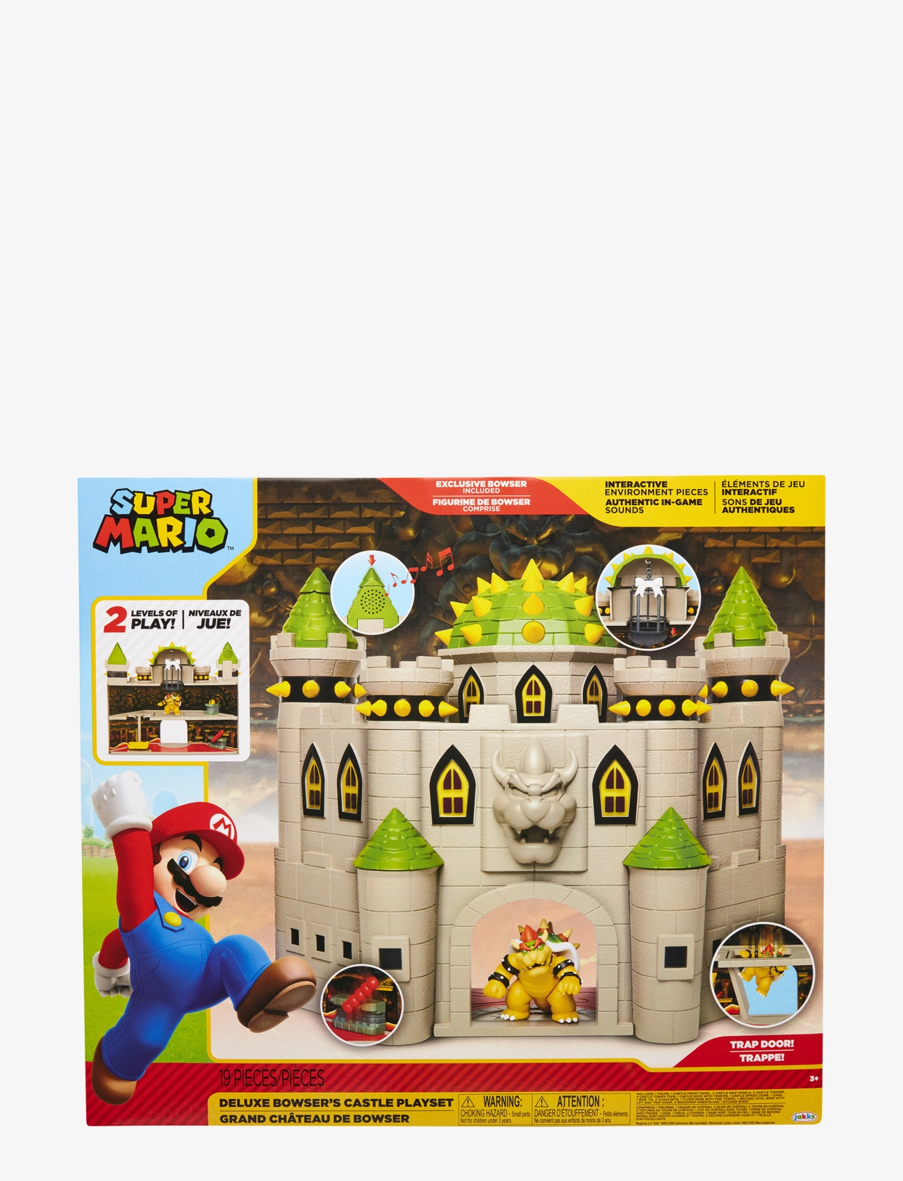 Super Mario - Nintendo Super Mario 6cm Bowser Castle Playset - kangelaskujukesed - grey - 3