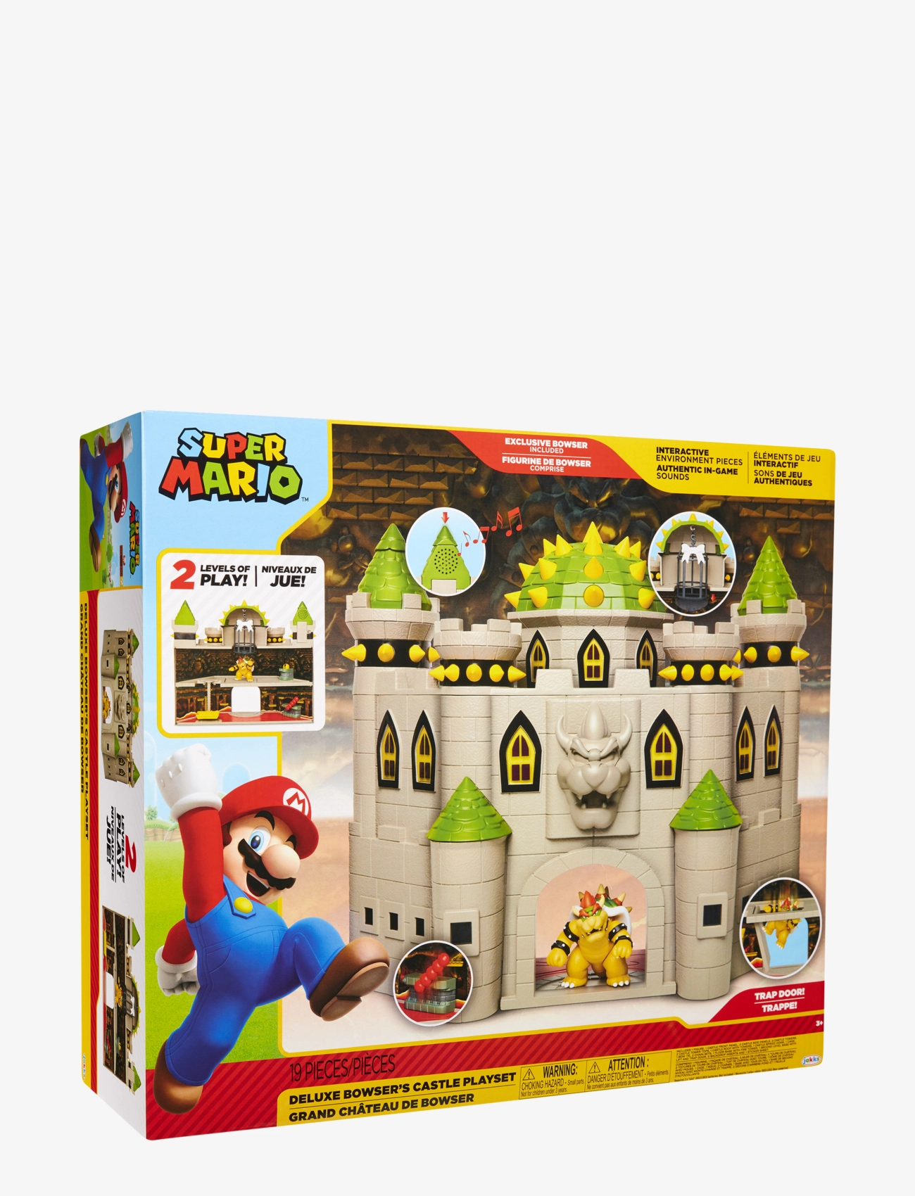 Super Mario - Nintendo Super Mario 6cm Bowser Castle Playset - kangelaskujukesed - grey - 4