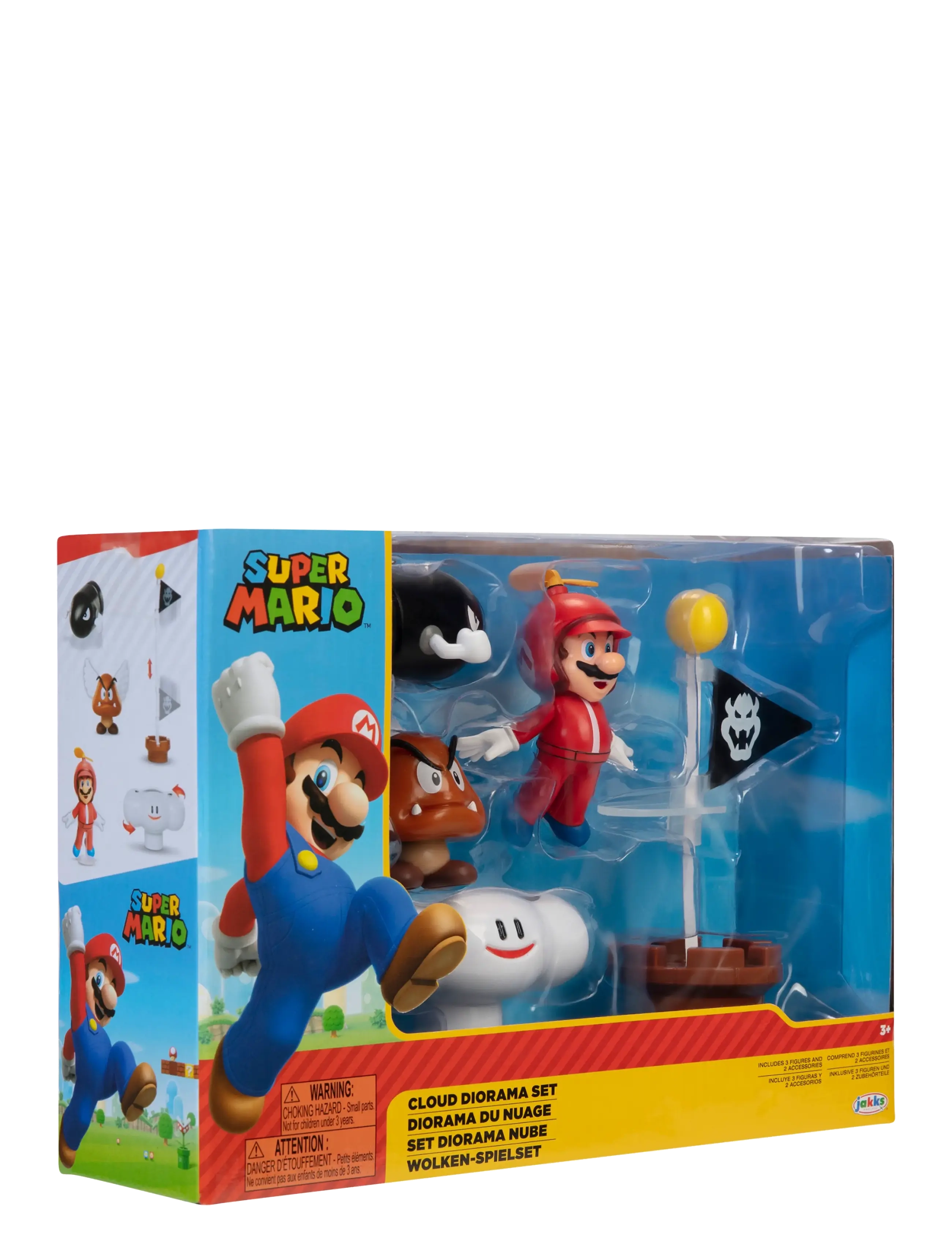Super Mario Nintendo Super Mario 2.5" Cloud Diorama Set, 6 cm, Multi/patterned, Legesæt Og Actionfigurer > Film- Og Eventyrfigurer, Børn
