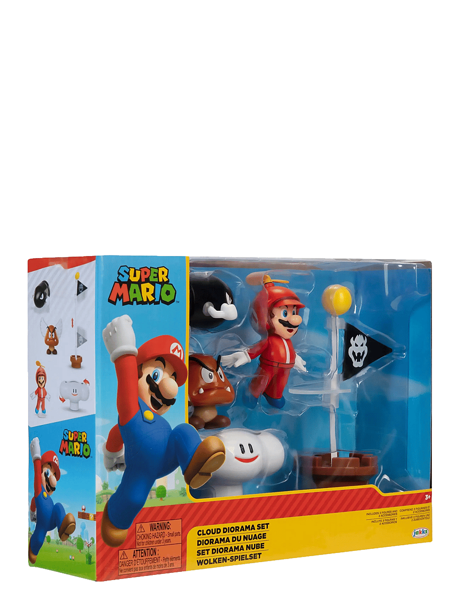 Super Mario - Nintendo Super Mario 2.5" Cloud Diorama Set - action-figuren - multicoloured - 0