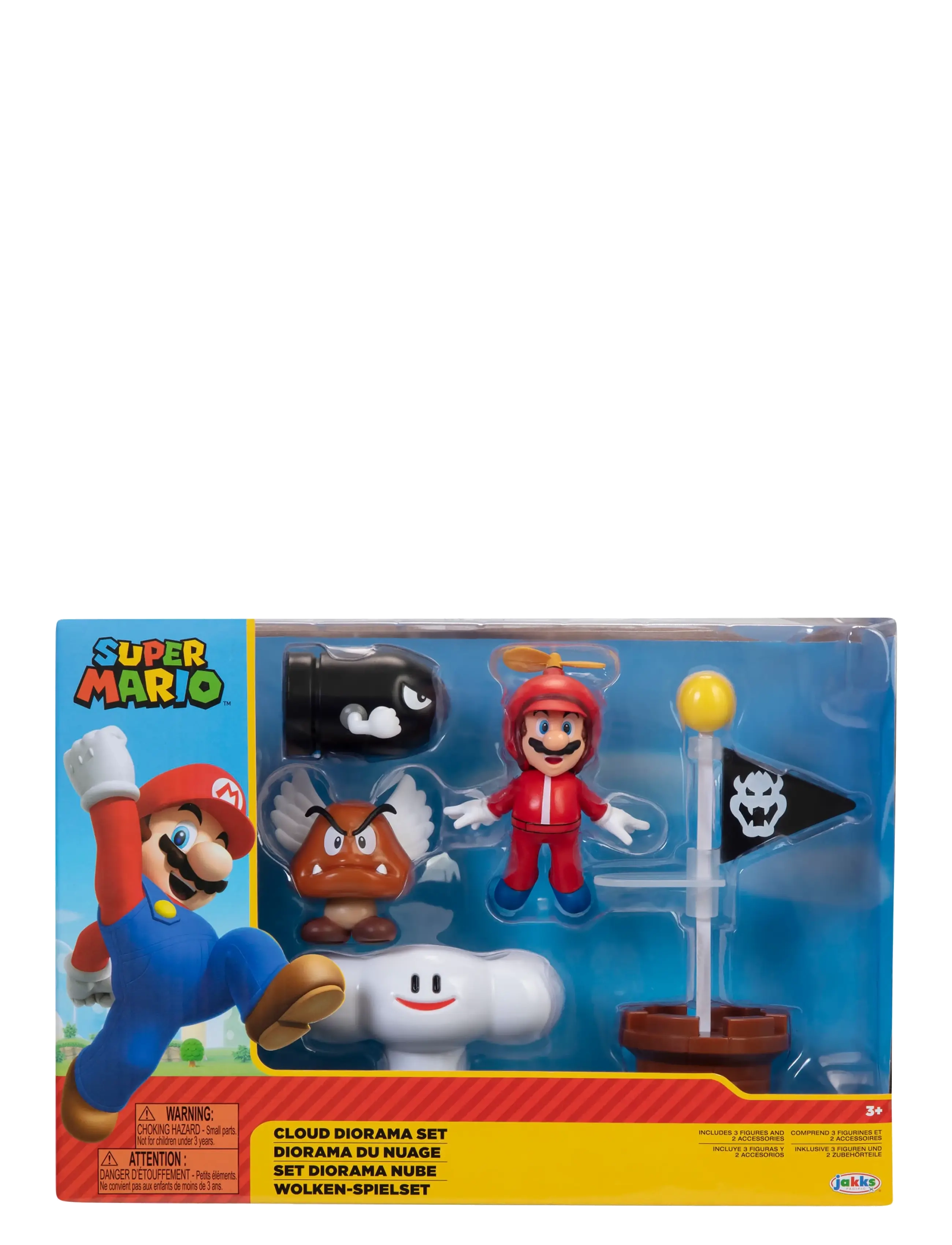 Super Mario - Nintendo Super Mario 2.5" Cloud Diorama Set - action-figuren - multicoloured - 5