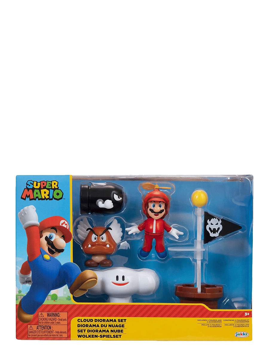 Super Mario - Nintendo Super Mario 2.5" Cloud Diorama Set - action-figuren - multicoloured - 5