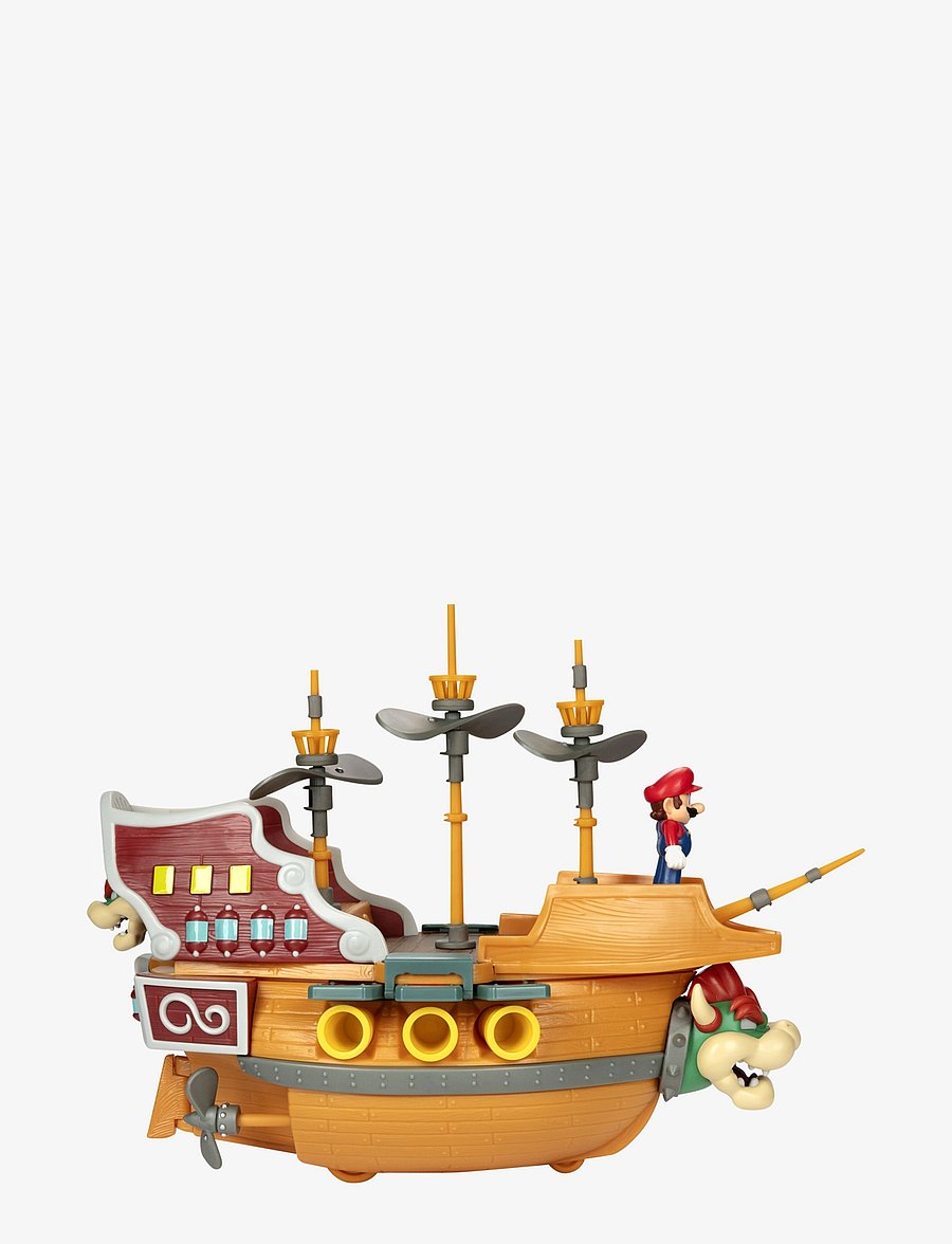 JAKKS - Nintendo Super Mario 2.5” Deluxe Bowser Ship Playset - brown - 0