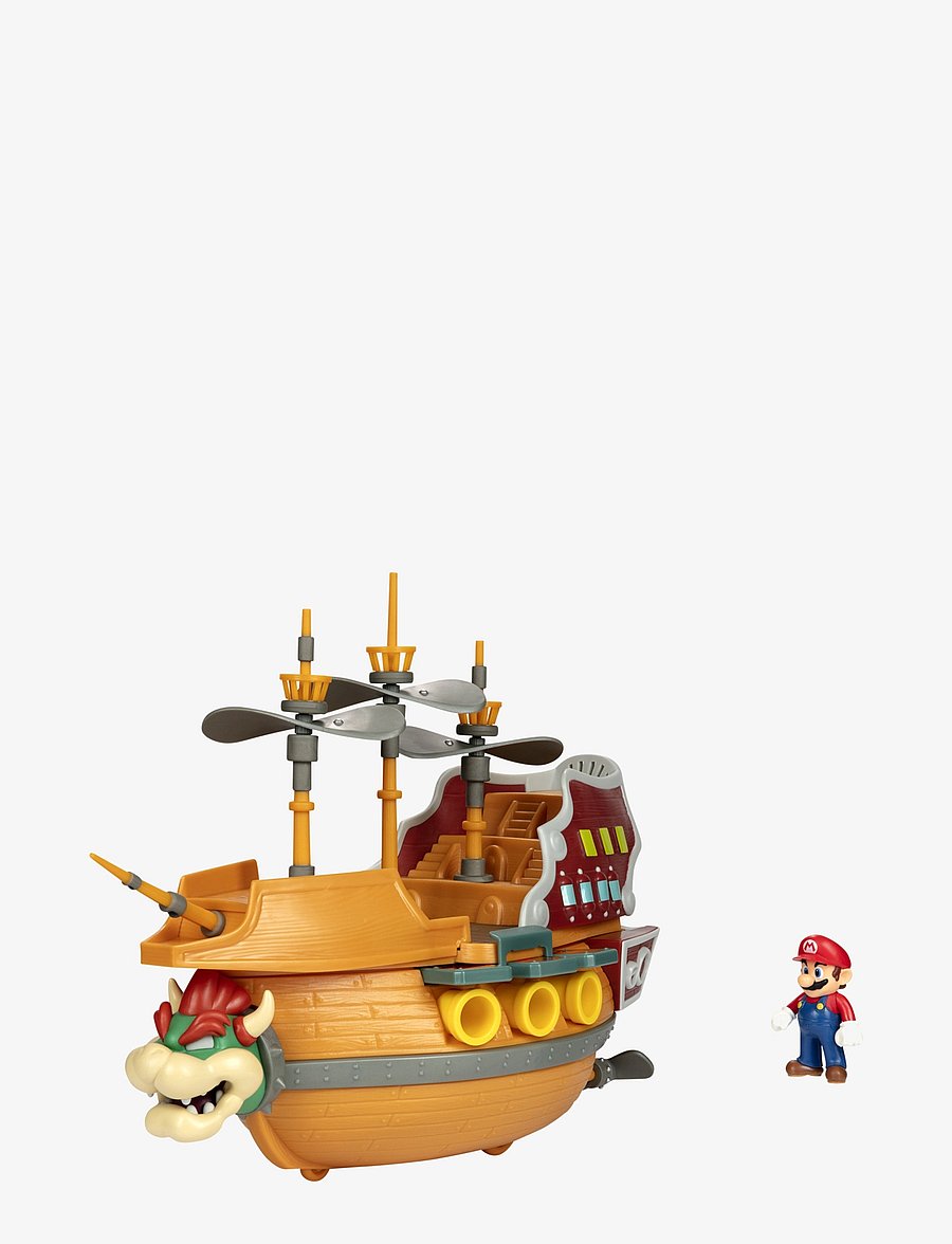 JAKKS - Nintendo Super Mario 2.5” Deluxe Bowser Ship Playset - brown - 2