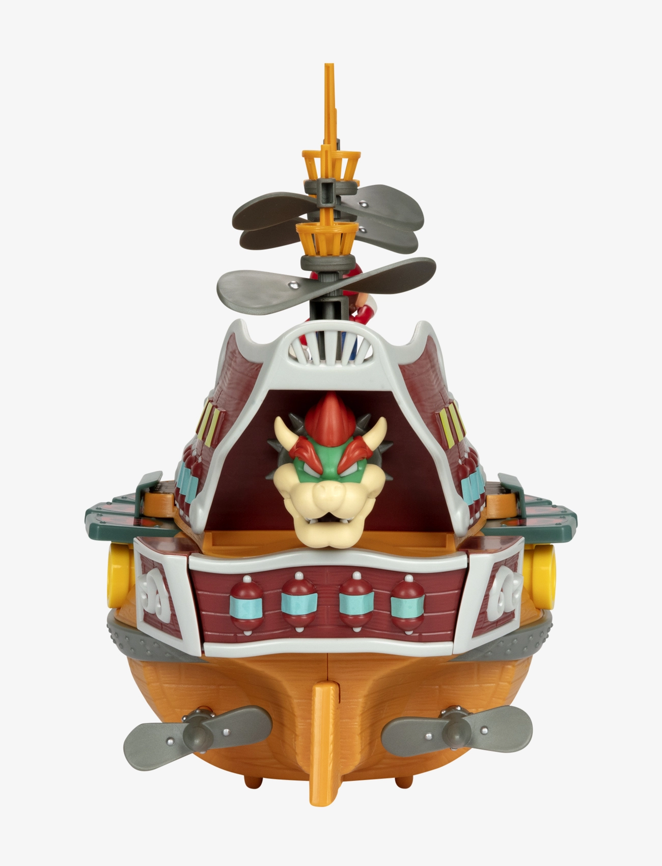 JAKKS - Nintendo Super Mario 2.5” Deluxe Bowser Ship Playset - brown - 3