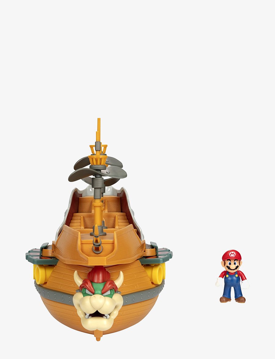 JAKKS - Nintendo Super Mario 2.5” Deluxe Bowser Ship Playset - brown - 4