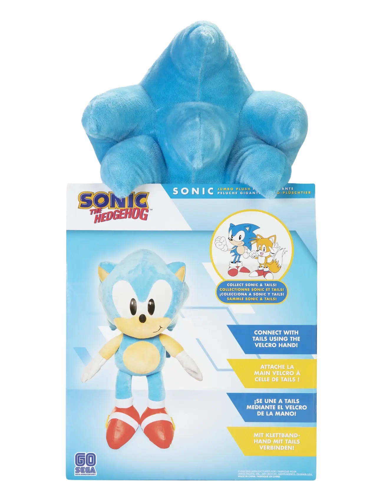 Sonic - Sonic - Jumbo Plush Sonic - plüschspielzeug - multicoloured - 5