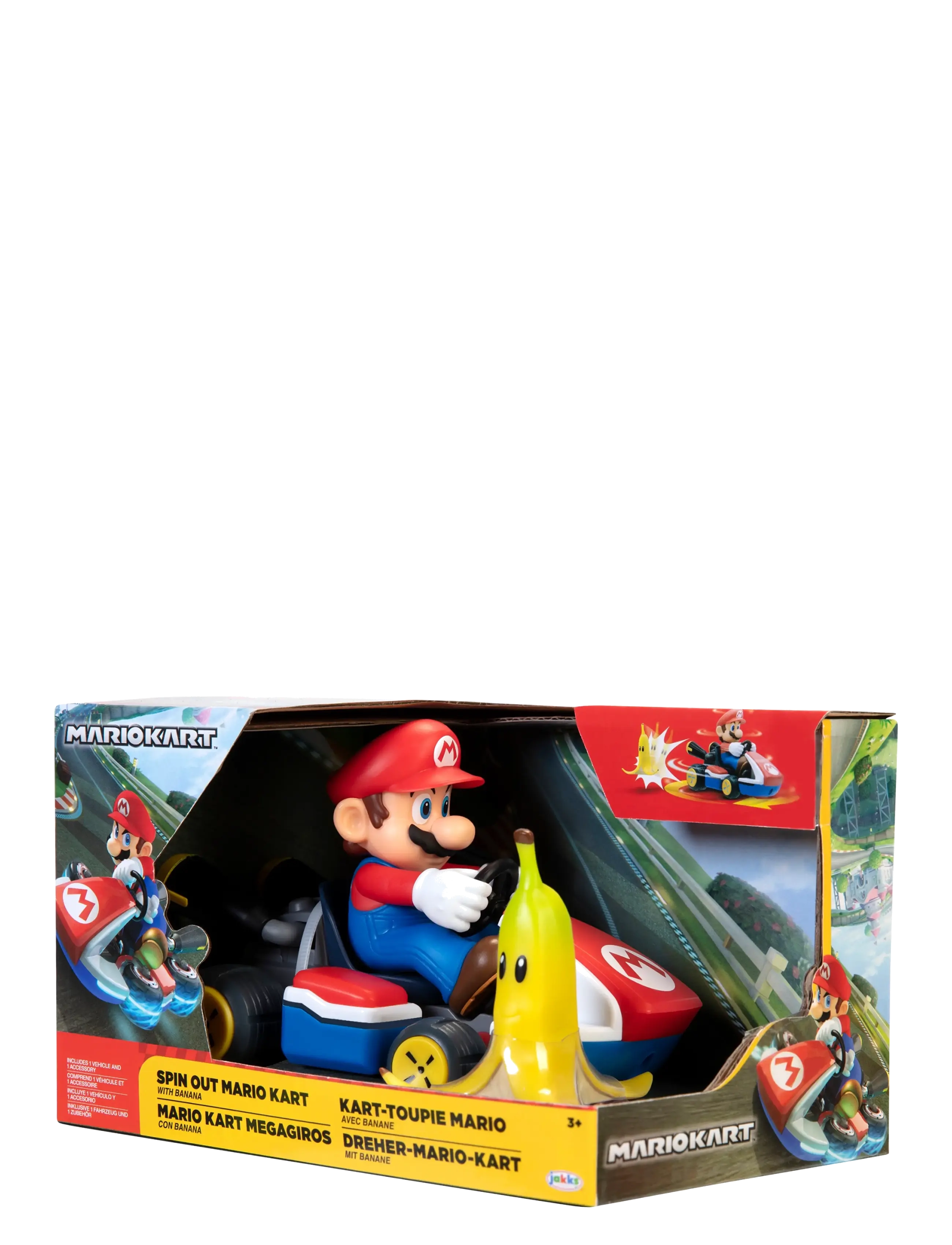 Super Mario - Nintendo 2.5" Spin Out Mario Kart - Mario - actionfigurer - blue - 2