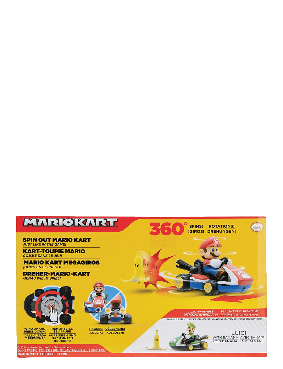 JAKKS - Nintendo 2.5" Spin Out Mario Kart - Mario - lägsta priserna - blue - 5