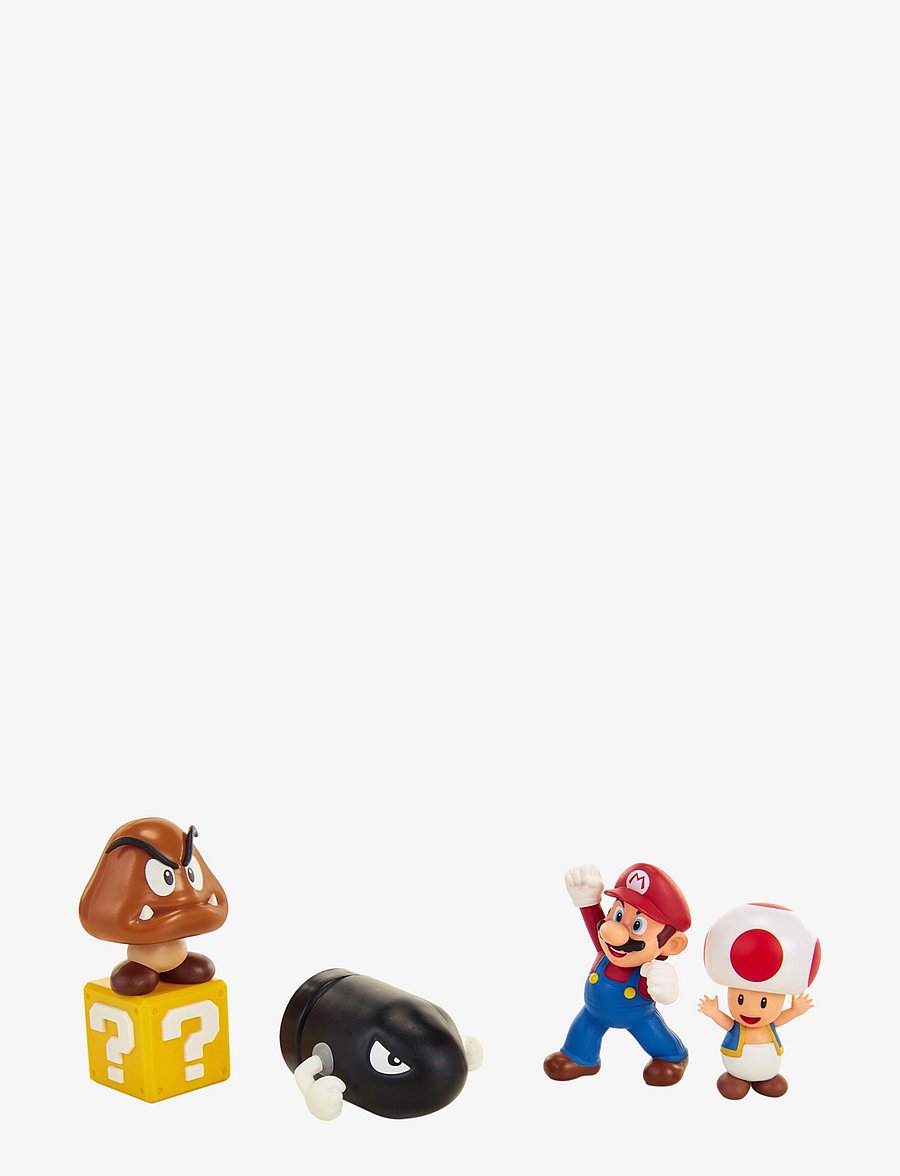 JAKKS - Nintendo Super Mario 6cm Diorama Asst (Acorn + Underwater + Desert) - multicoloured - 0
