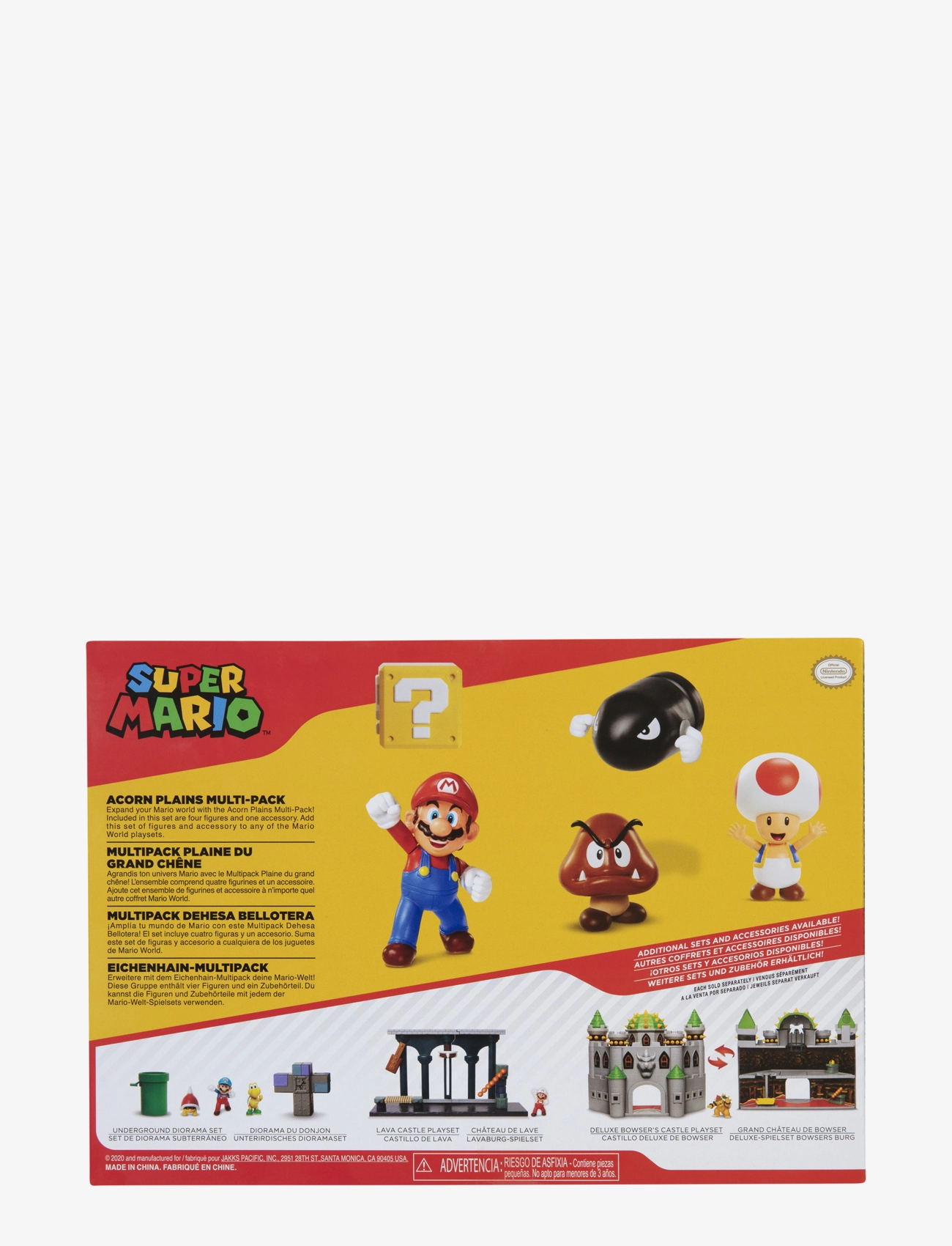 JAKKS - Nintendo Super Mario 6cm Diorama Asst (Acorn + Underwater + Desert) - multicoloured - 3