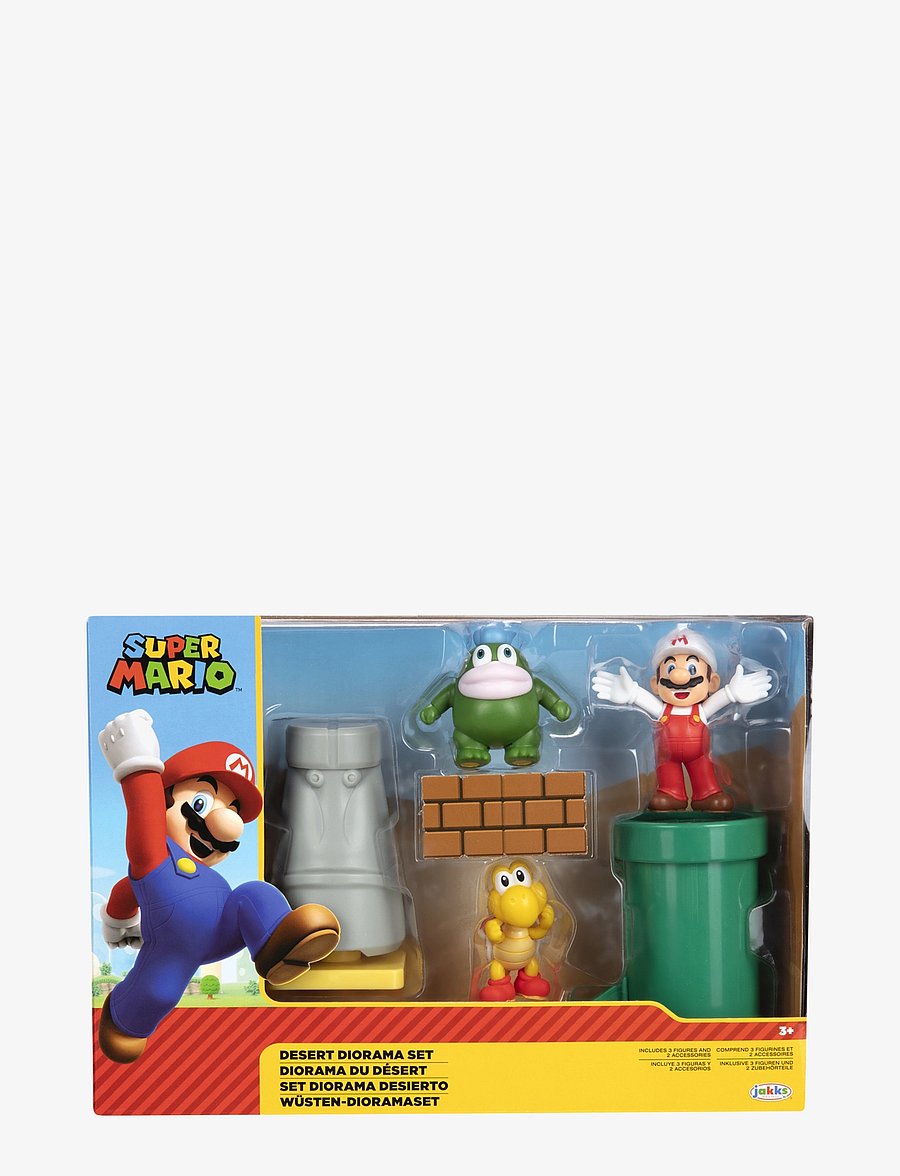 JAKKS - Nintendo Super Mario 6cm Diorama Asst (Acorn + Underwater + Desert) - multicoloured - 5