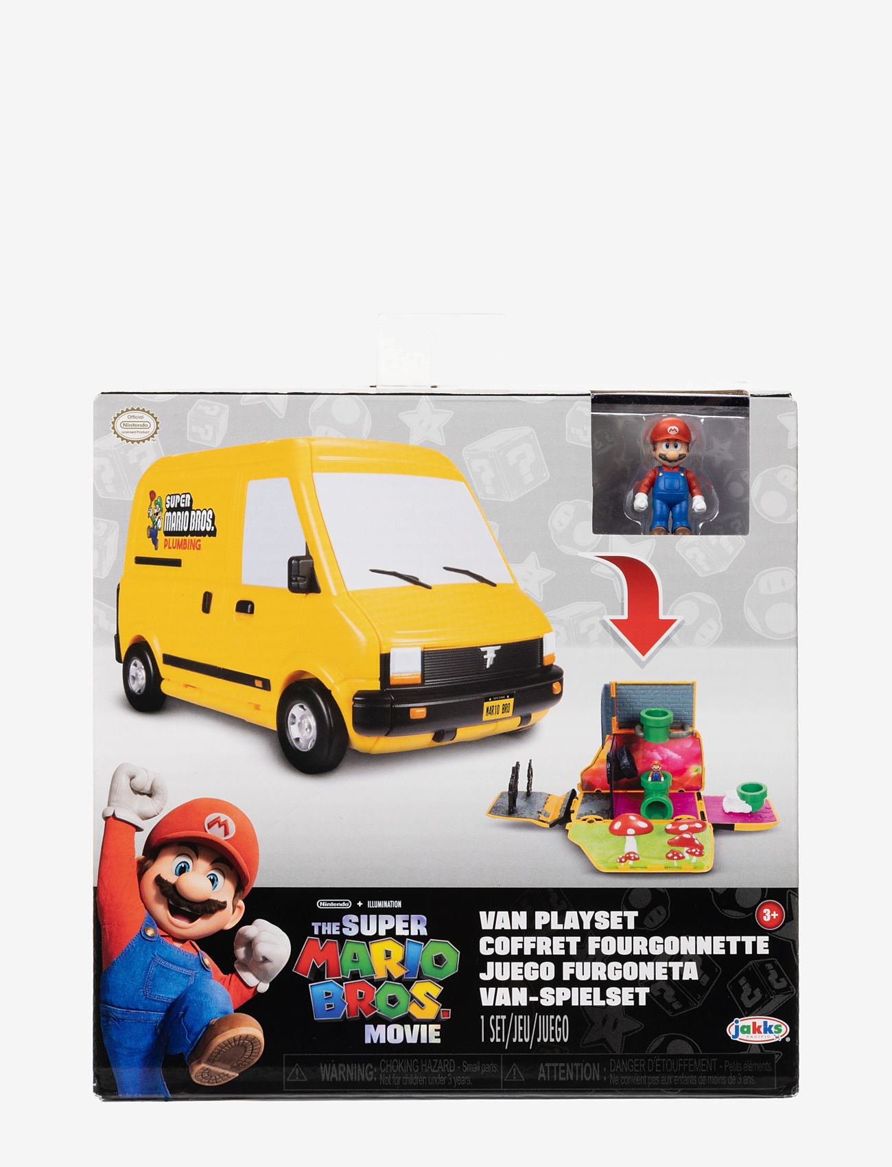 JAKKS - Super Mario Movie Mini World Van Playset - yellow - 4