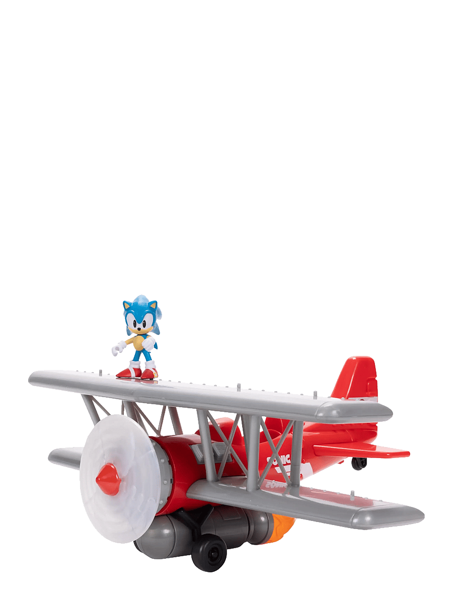 Sonic - Sonic - 2.5" Tornado Biplane with Sonic Figure - flugzeuge - multicoloured - 4