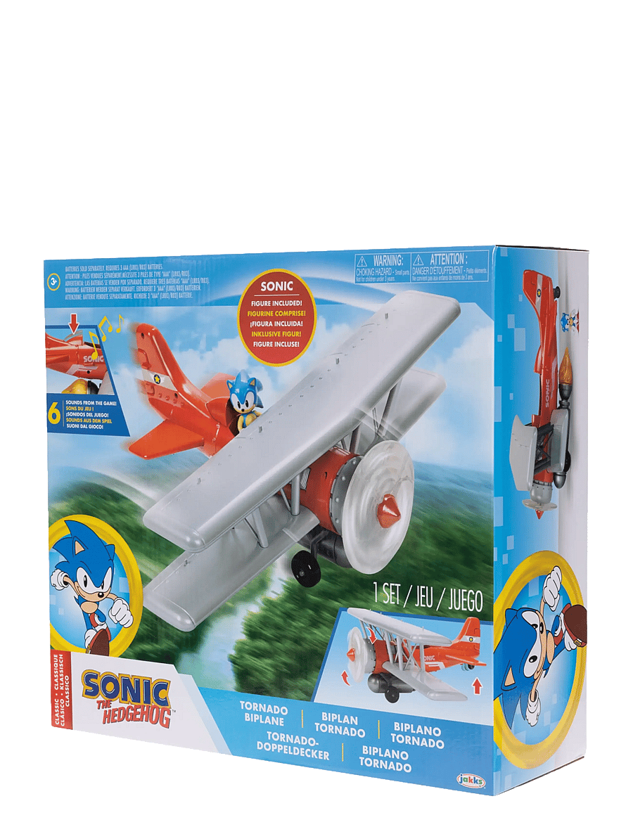 Sonic - Sonic - 2.5" Tornado Biplane with Sonic Figure - flugzeuge - multicoloured - 5