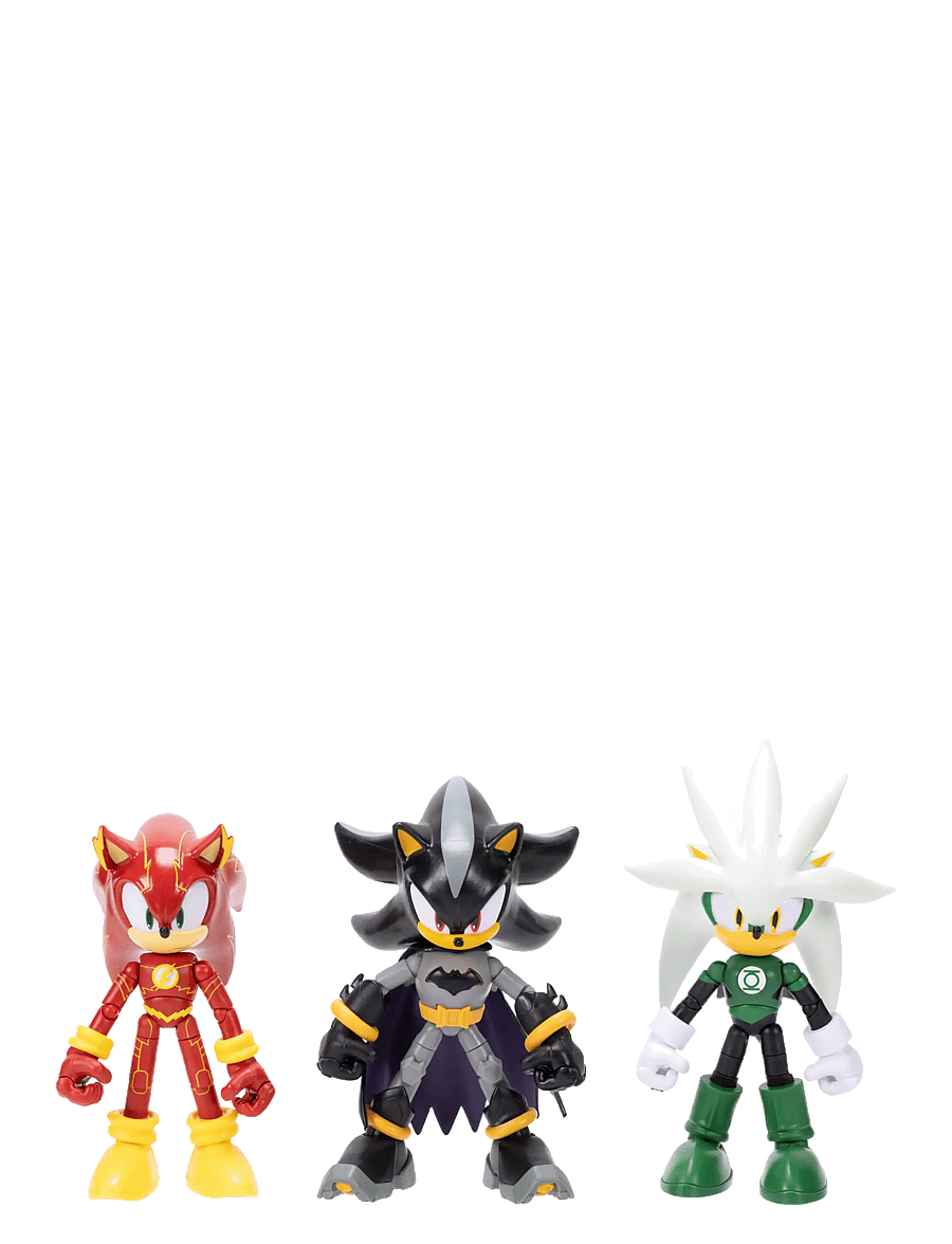 Sonic - DC x Sonic the Hedgehog 5” Figure Power vs Speed Multipack - action-figuren - multicoloured - 1