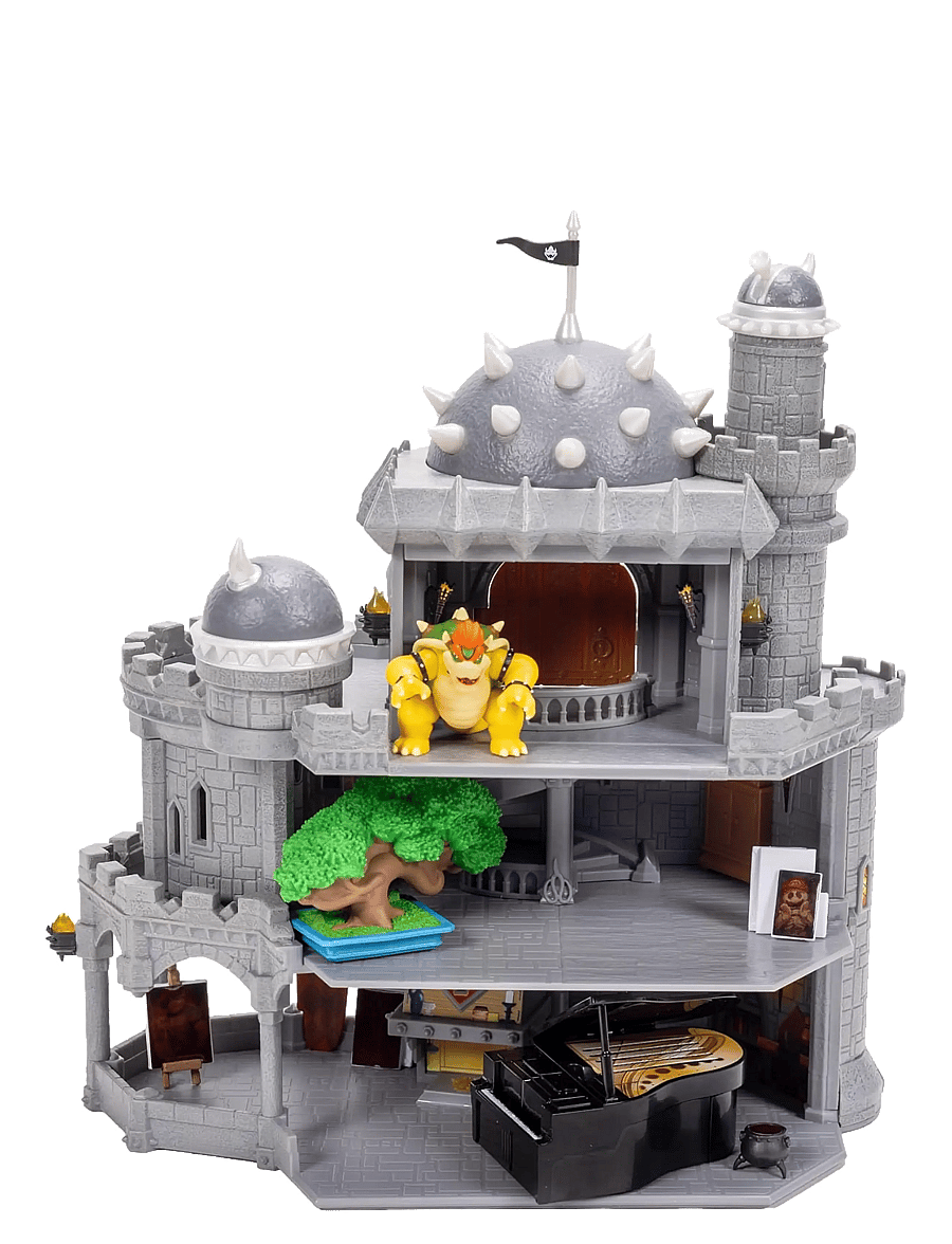 Super Mario - The Super Mario Galaxy Movie - Deluxe Bowser Castle Playset with 1.5” Bowser Figure - legesæt - multicoloured - 1