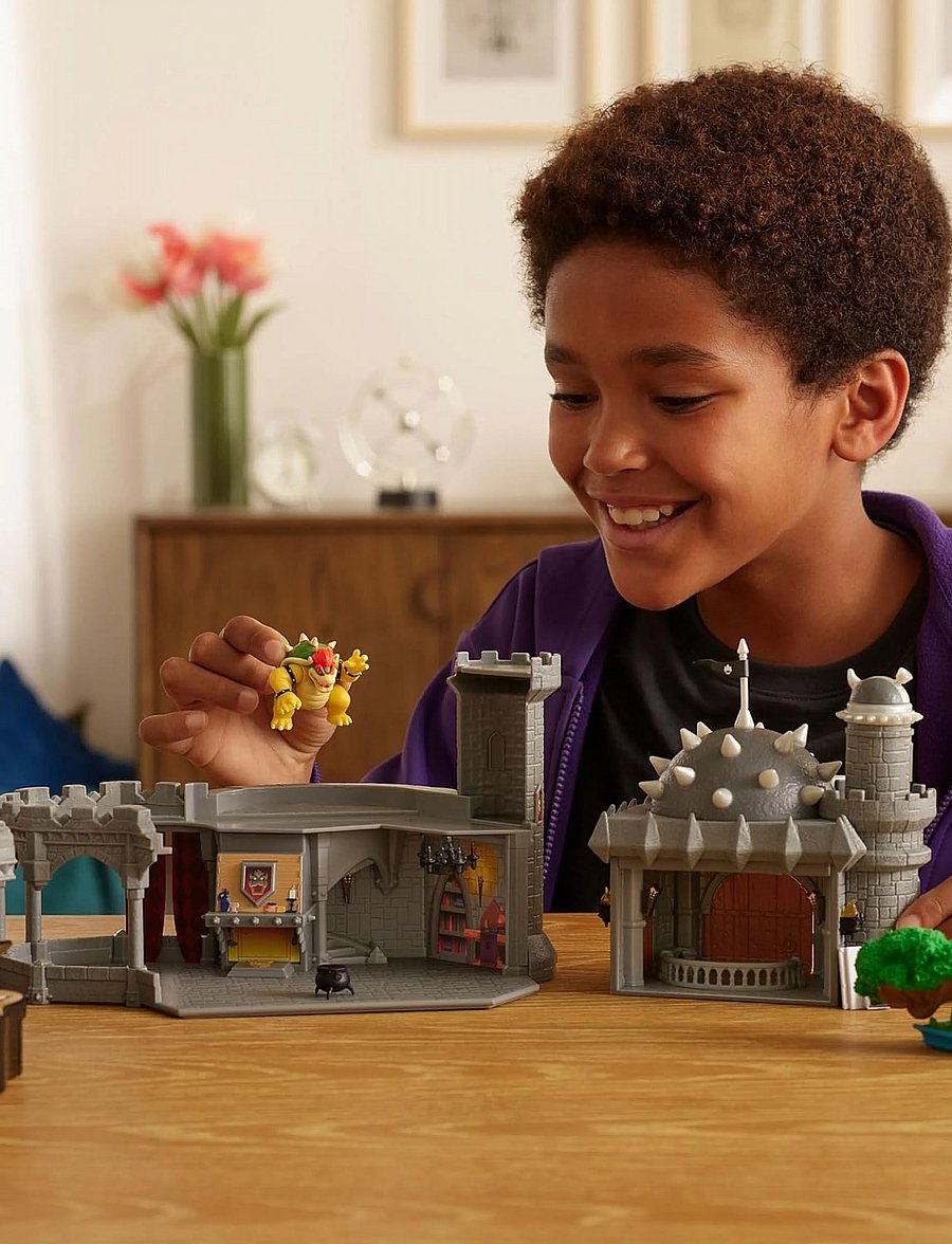 Super Mario - The Super Mario Galaxy Movie - Deluxe Bowser Castle Playset with 1.5” Bowser Figure - legesæt - multicoloured - 0