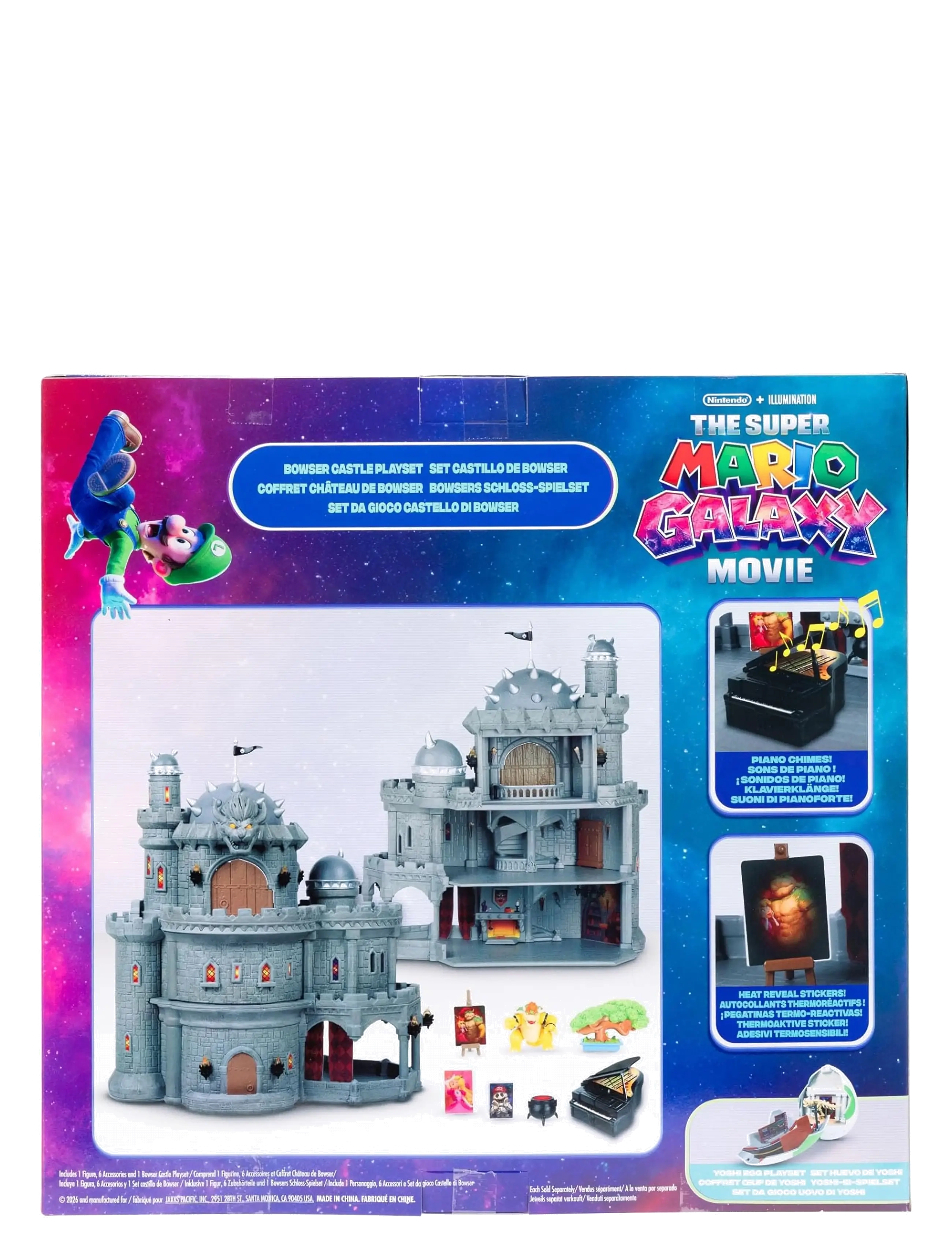 Super Mario - The Super Mario Galaxy Movie - Deluxe Bowser Castle Playset with 1.5” Bowser Figure - legesæt - multicoloured - 5