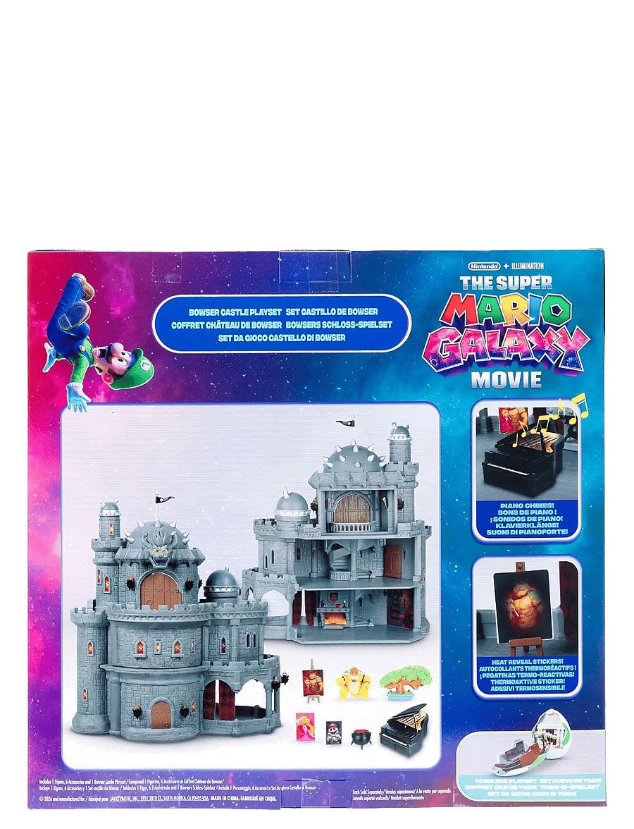 Super Mario - The Super Mario Galaxy Movie - Deluxe Bowser Castle Playset with 1.5” Bowser Figure - legesæt - multicoloured - 5