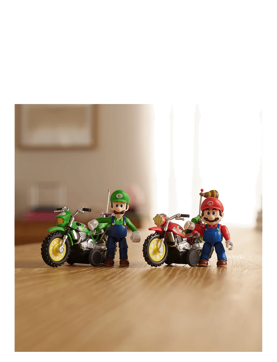 Super Mario - Nintendo The Super Mario Galaxy Movie - Mario Figure & Motorcycle - action-figuren - multicoloured - 2
