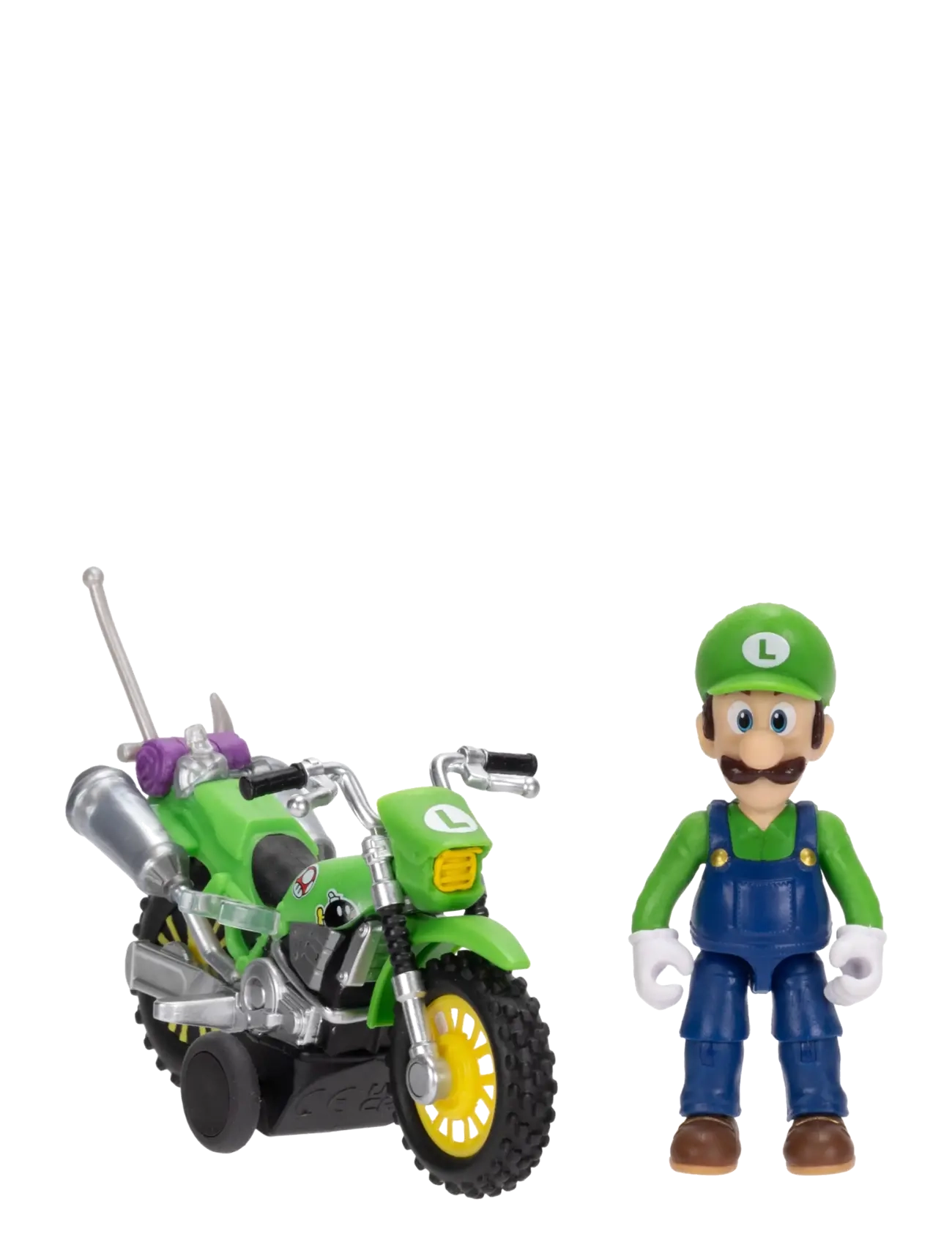 Super Mario - Nintendo The Super Mario Galaxy Movie - Luigi Figure & Motorcycle - action-figuren - multicoloured - 5