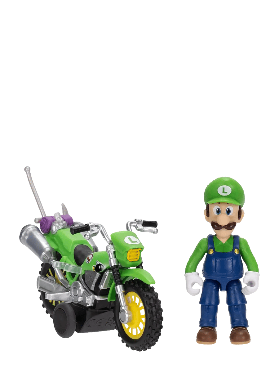 Super Mario - Nintendo The Super Mario Galaxy Movie - Luigi Figure & Motorcycle - action-figuren - multicoloured - 5