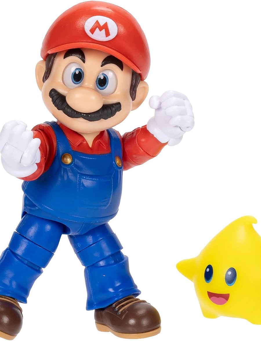Super Mario - The Super Mario Galaxy Movie - 5” Figure Series – Mario Figure with Luma Star Accessory - film- & märchenfiguren - multicoloured - 0