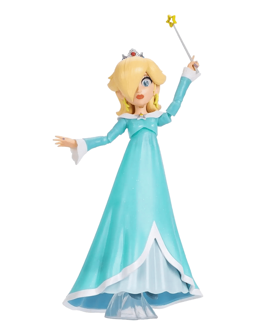 Super Mario - The Super Mario Galaxy Movie - 5” Figure Series – Rosalina Figure with Wand and Stand Accessories - film- & märchenfiguren - multicoloured - 1