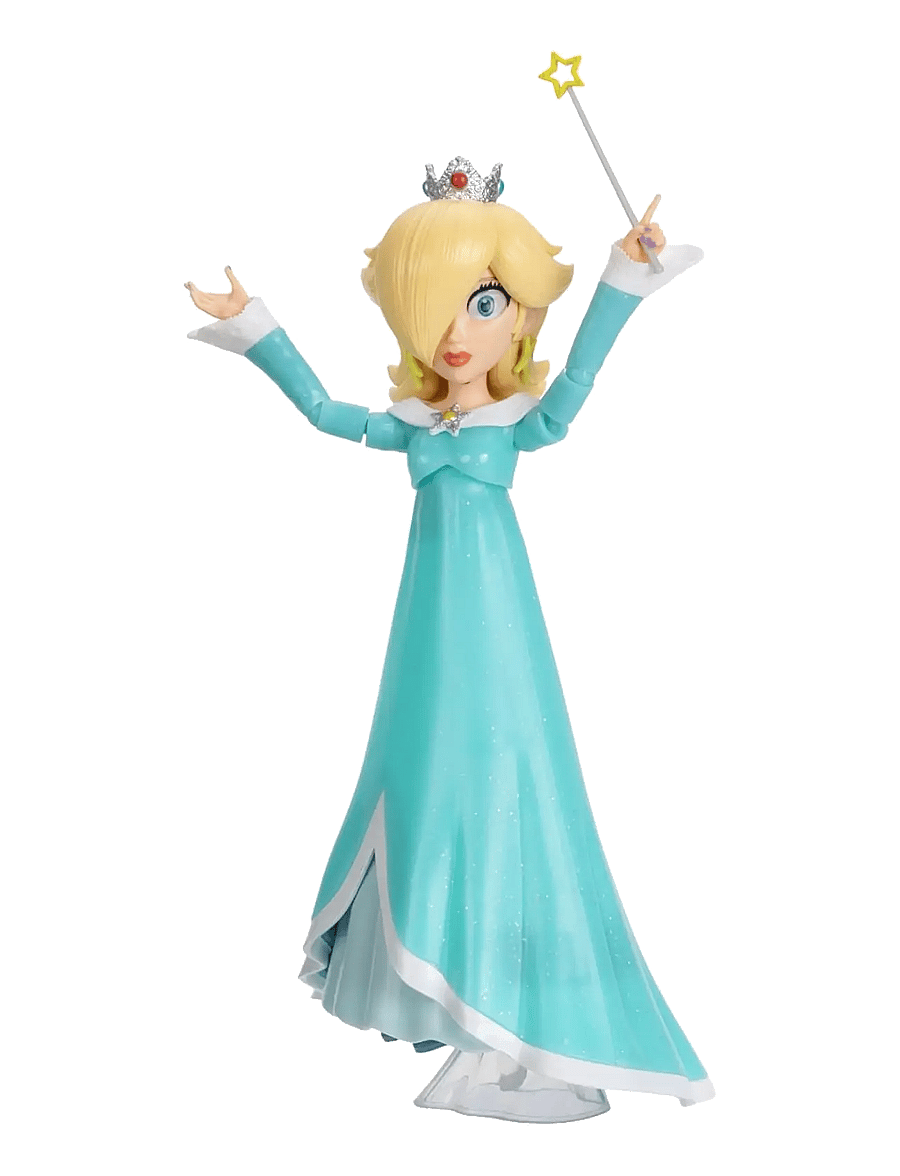 Super Mario - The Super Mario Galaxy Movie - 5” Figure Series – Rosalina Figure with Wand and Stand Accessories - film- & märchenfiguren - multicoloured - 3