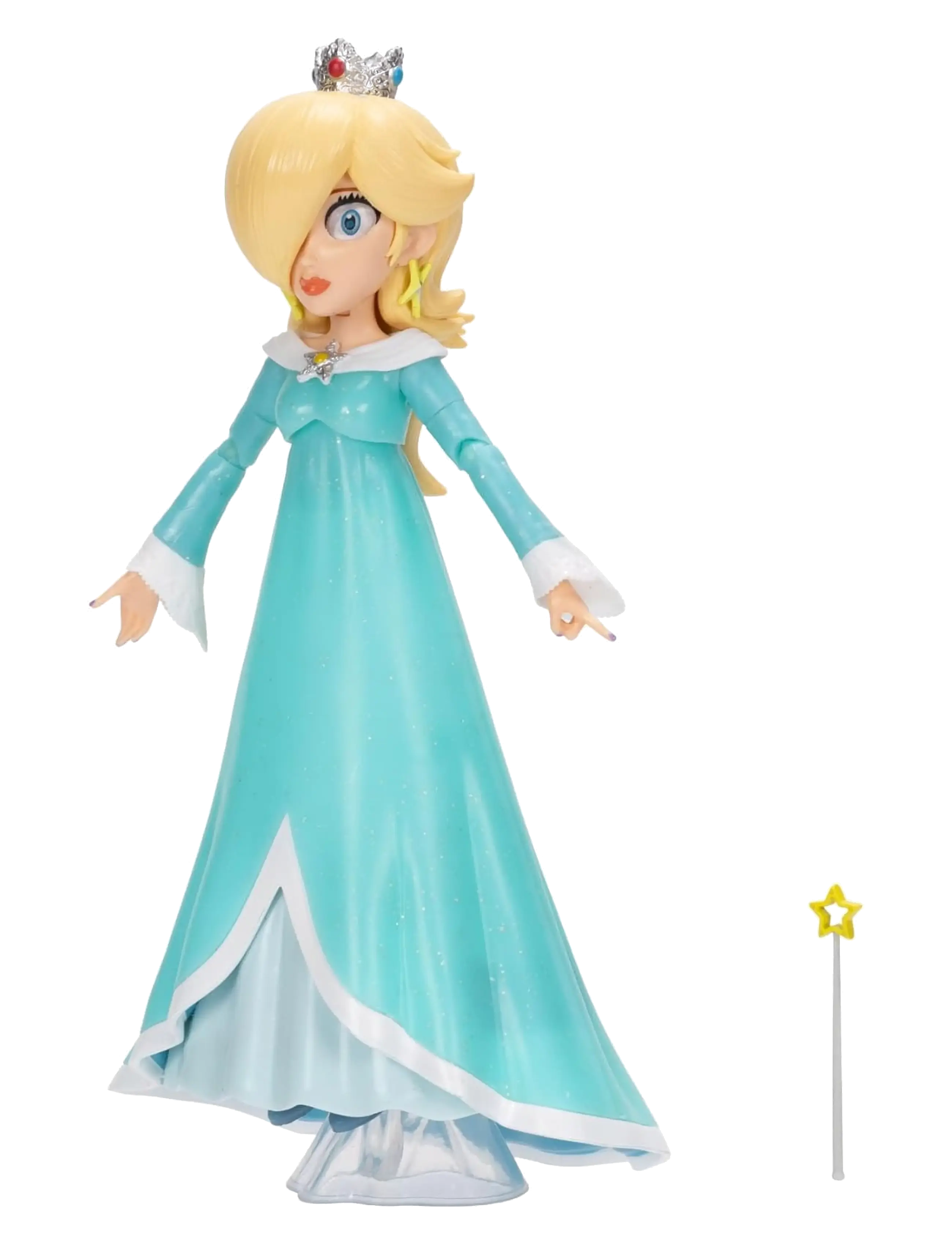 Super Mario - The Super Mario Galaxy Movie - 5” Figure Series – Rosalina Figure with Wand and Stand Accessories - film- & märchenfiguren - multicoloured - 5