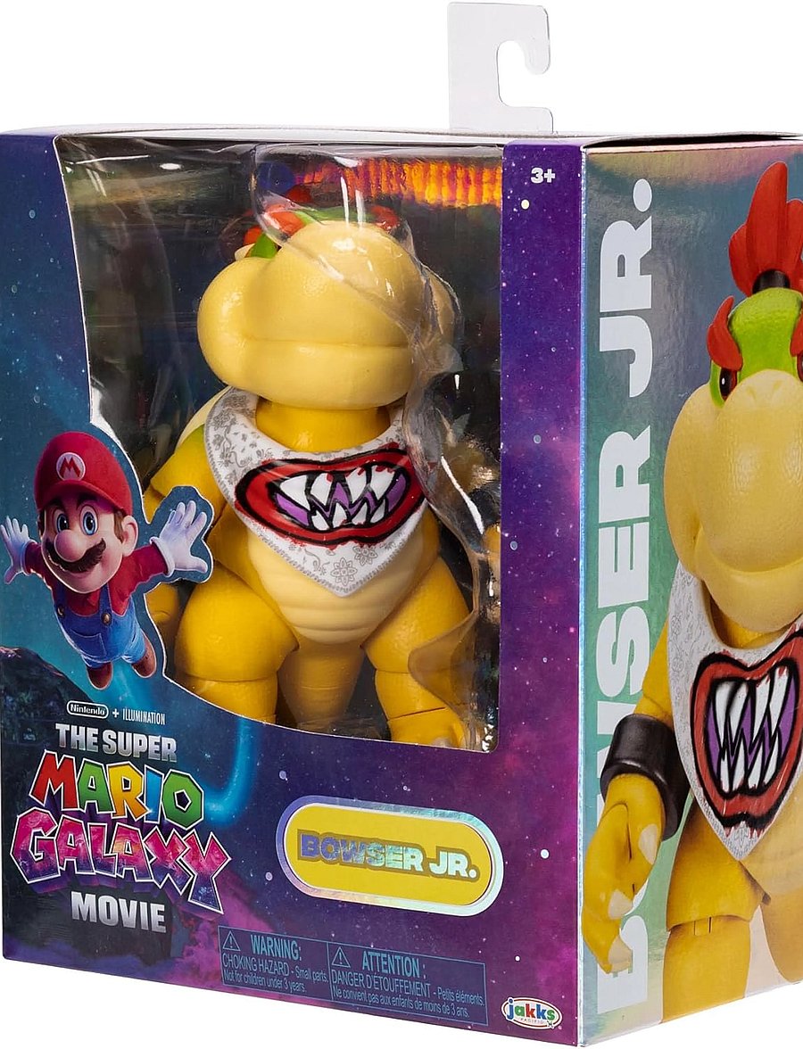 Super Mario - The Super Mario Galaxy Movie - 5” Figure Series – Bowser Jr. Figure with Paint Brush Accessory - action-figuren - multicoloured - 0